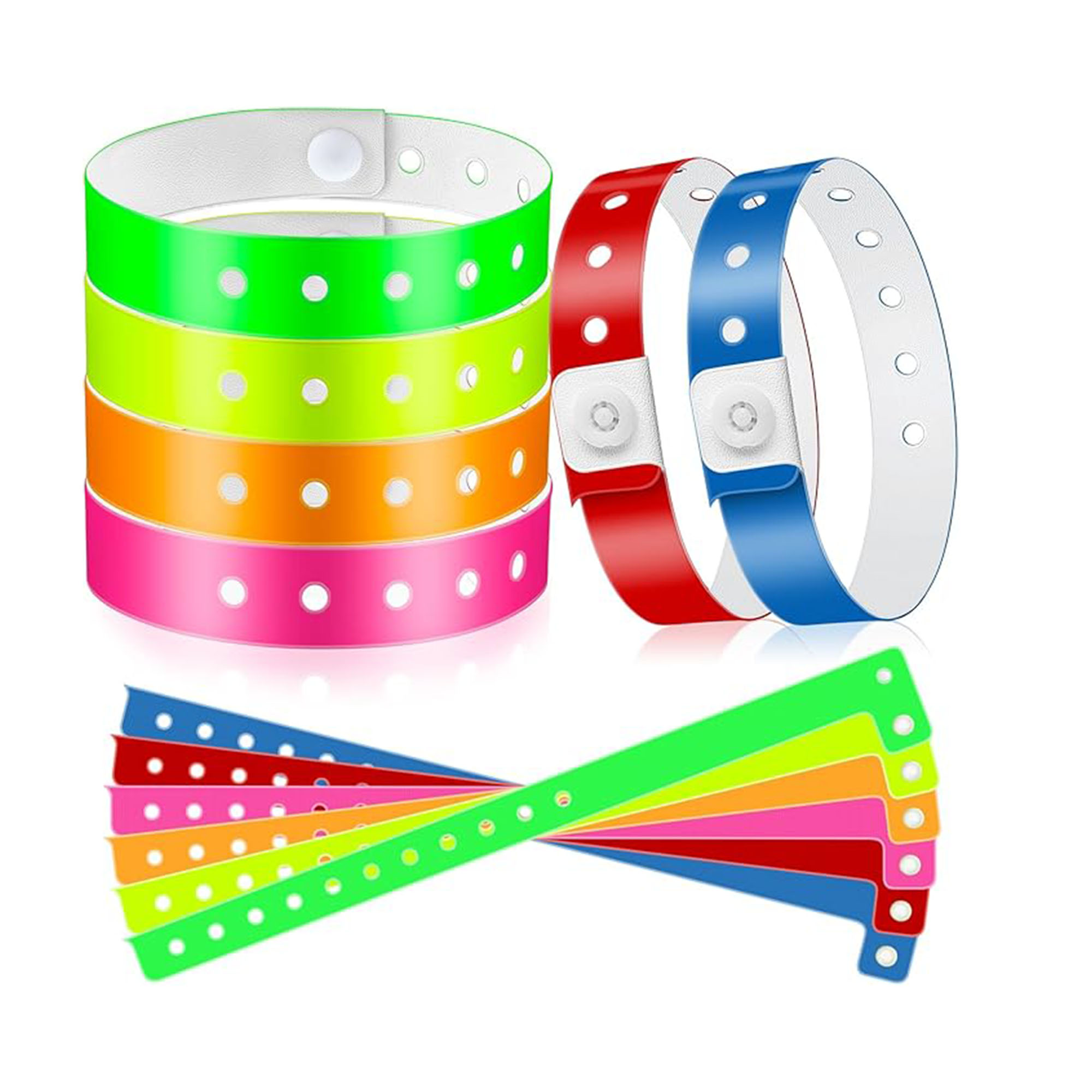 Multi-Color Plastic Event Wristband 2