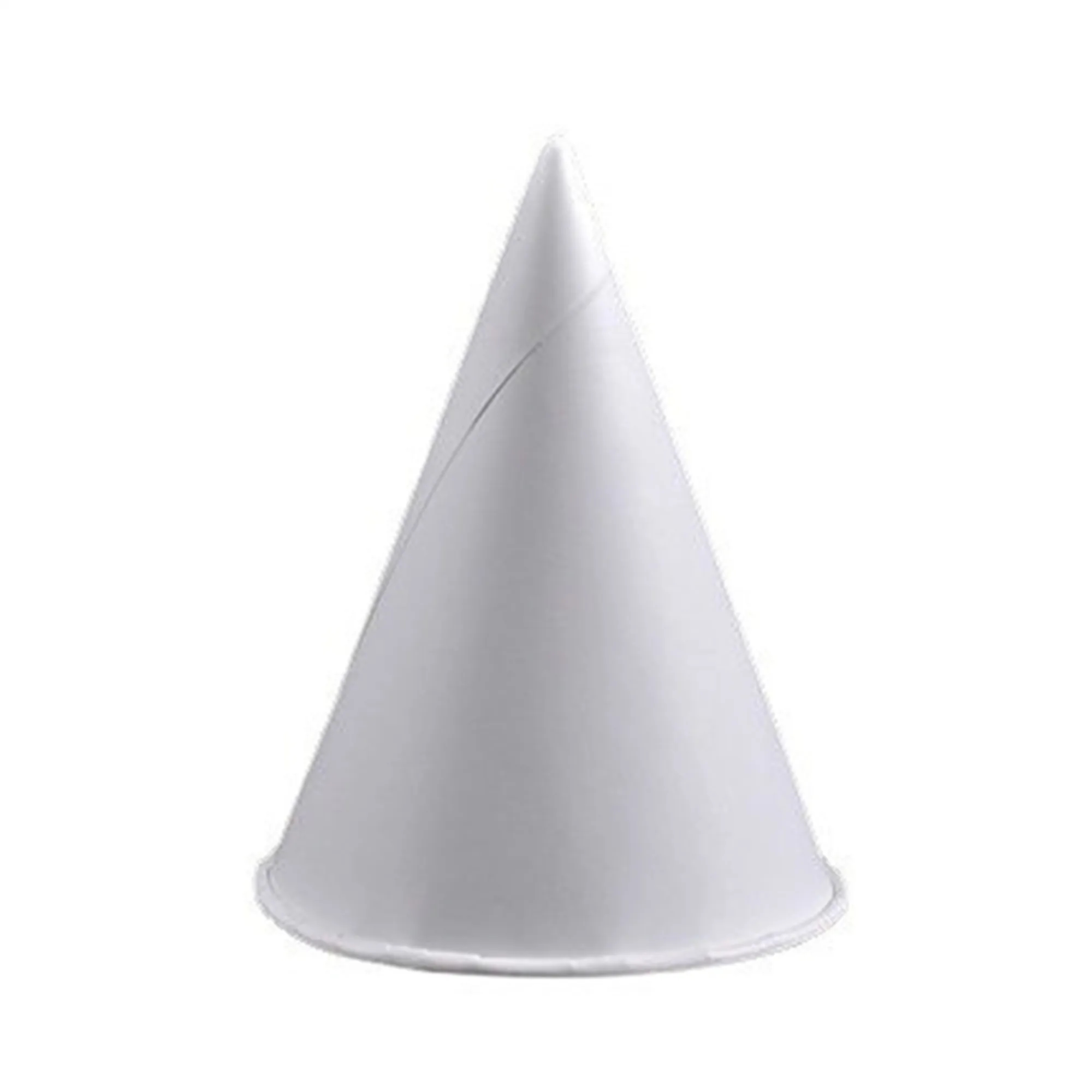 6oz Disposable White Paper Cone Cups 2