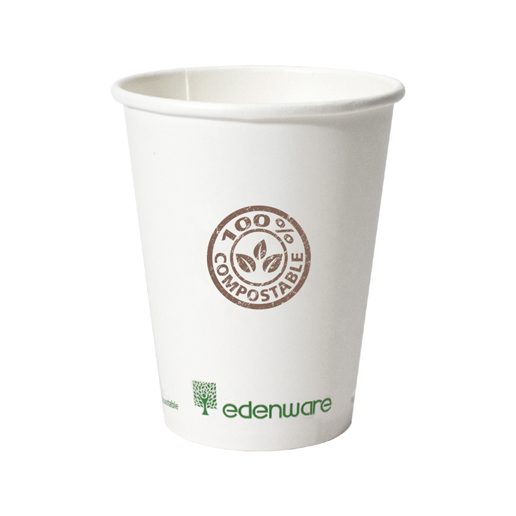 12 oz. Eco-Friendly Compostable Paper Hot Cup 1