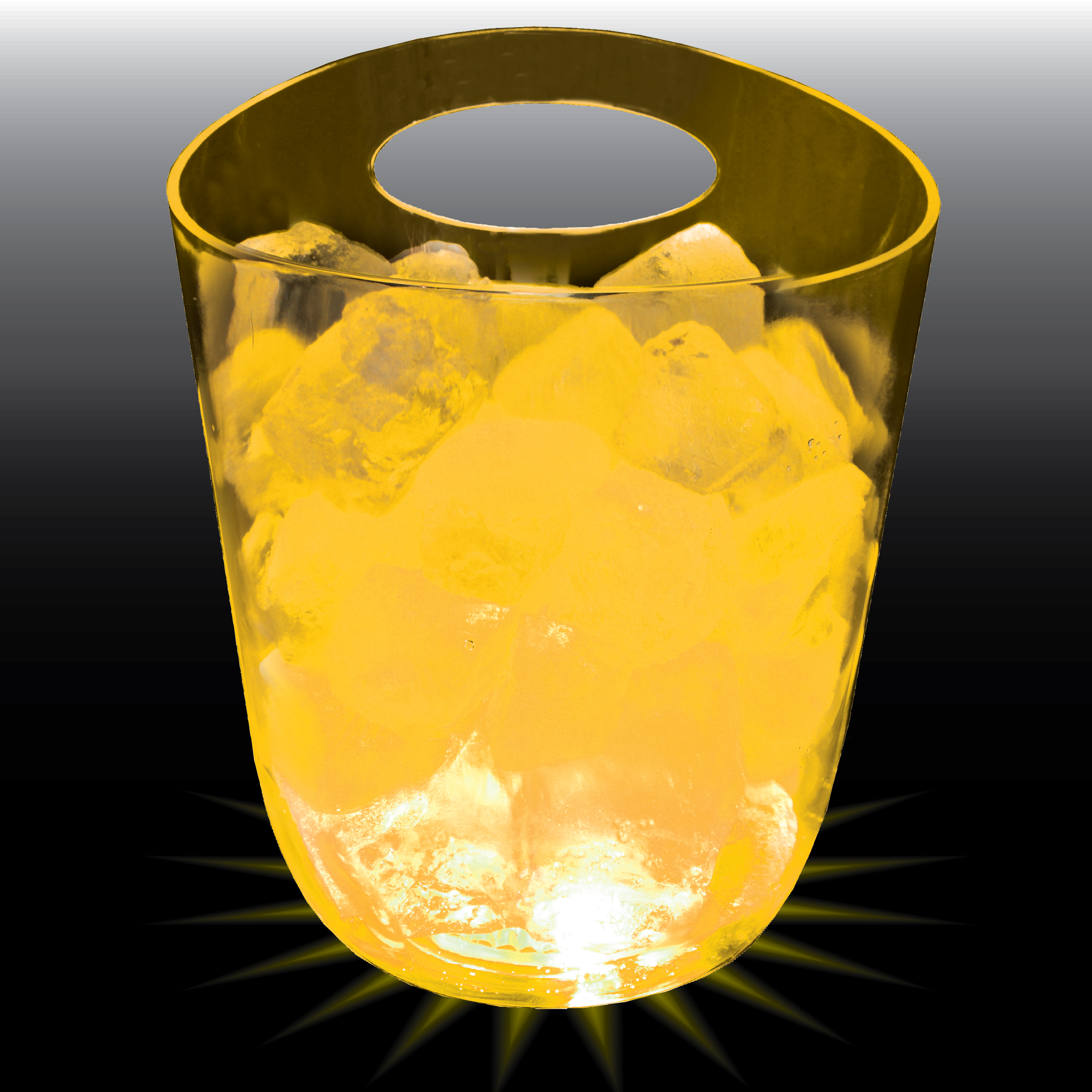 125oz Lites Up Plastic Champagne Ice Bucket with Handle 19