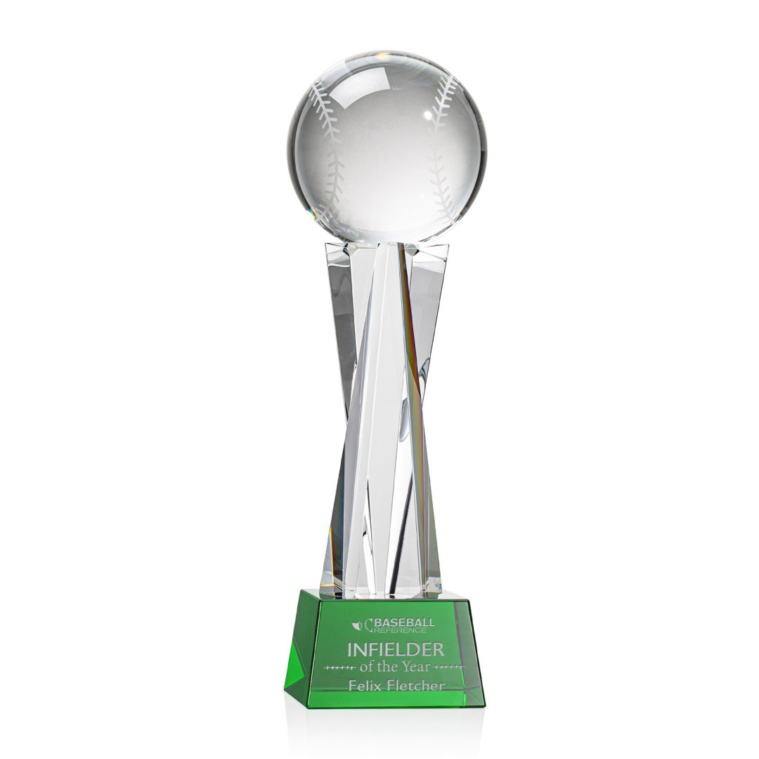 Baseball Award on Grafton Base - Green 7
