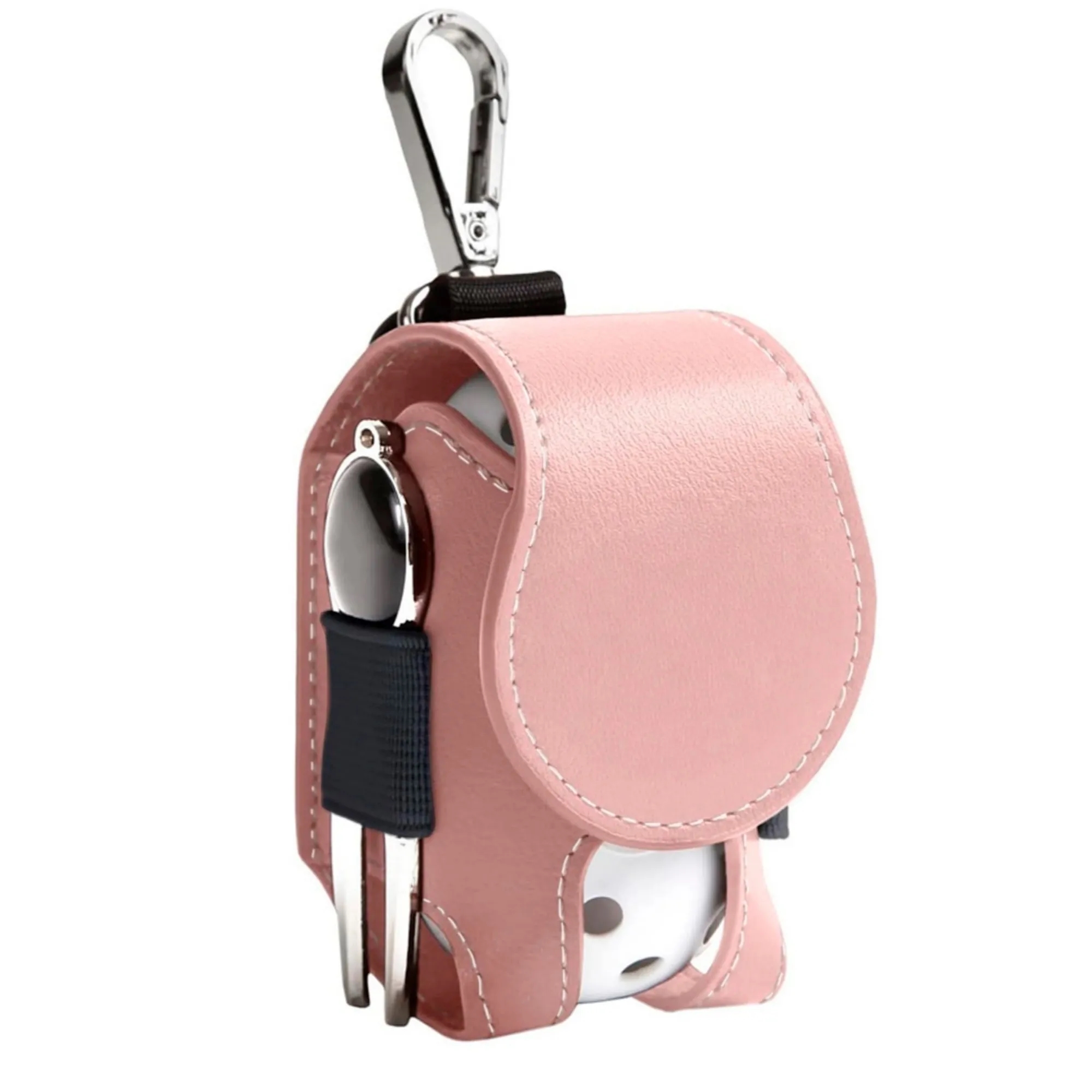 Personalized Leather Golf Ball Pouch Bag 16