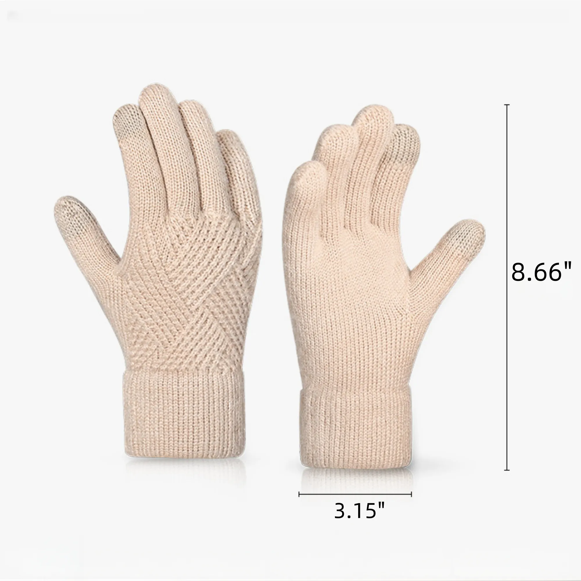 Winter Cycling Cold - Resistant Knitted Touchscreen Gloves 4