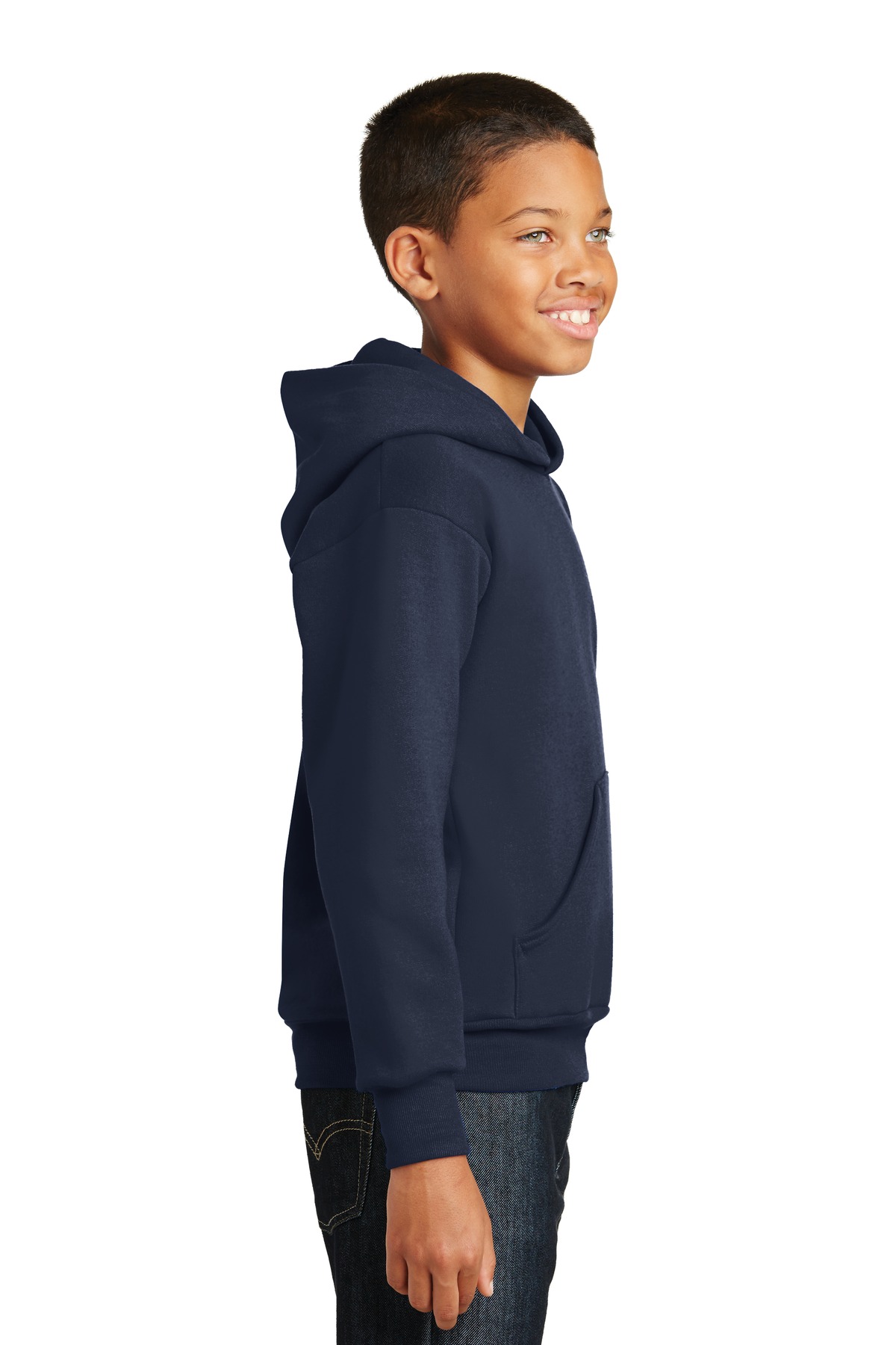 Hanes® Youth EcoSmart Pullover Hooded Sweatshirt 1