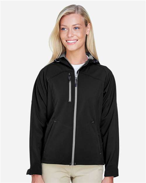 Women's Prospect Two-Layer Fleece Bonded Soft Shell Hooded Jacket - 78166 9