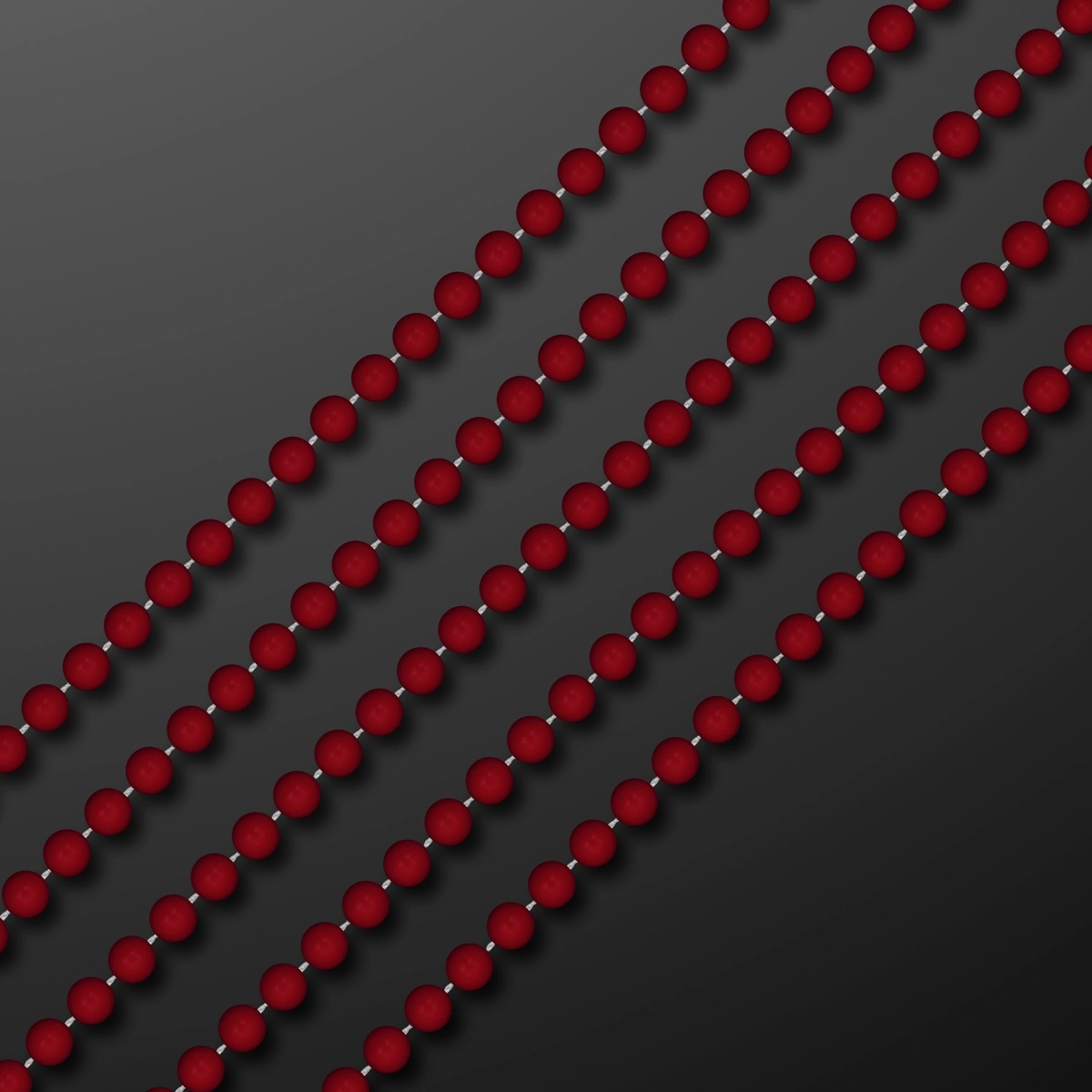 7MM 33" Round Beaded Necklaces 27