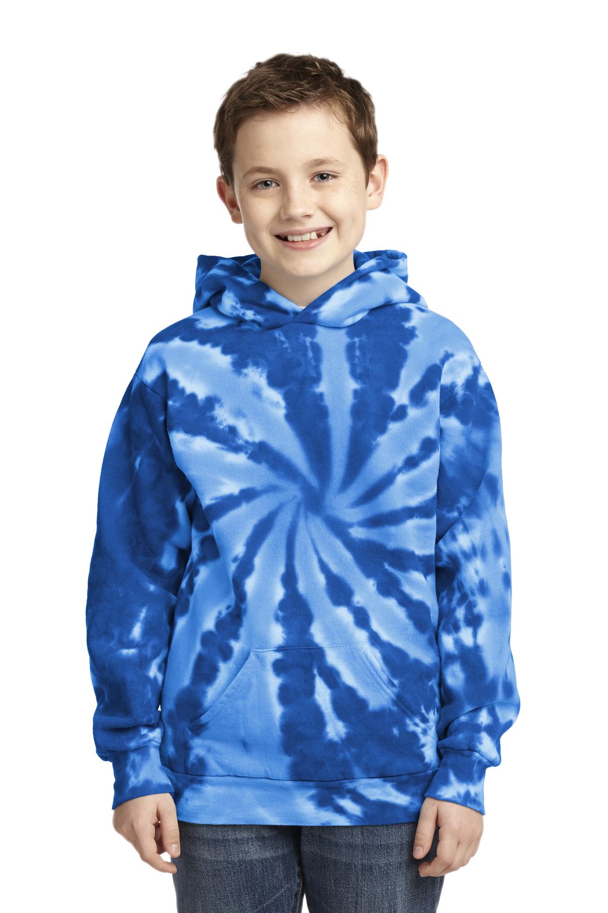 Port & Co Youth Tie-Dye Pullover Hooded Sweatshirt. PC146Y 76