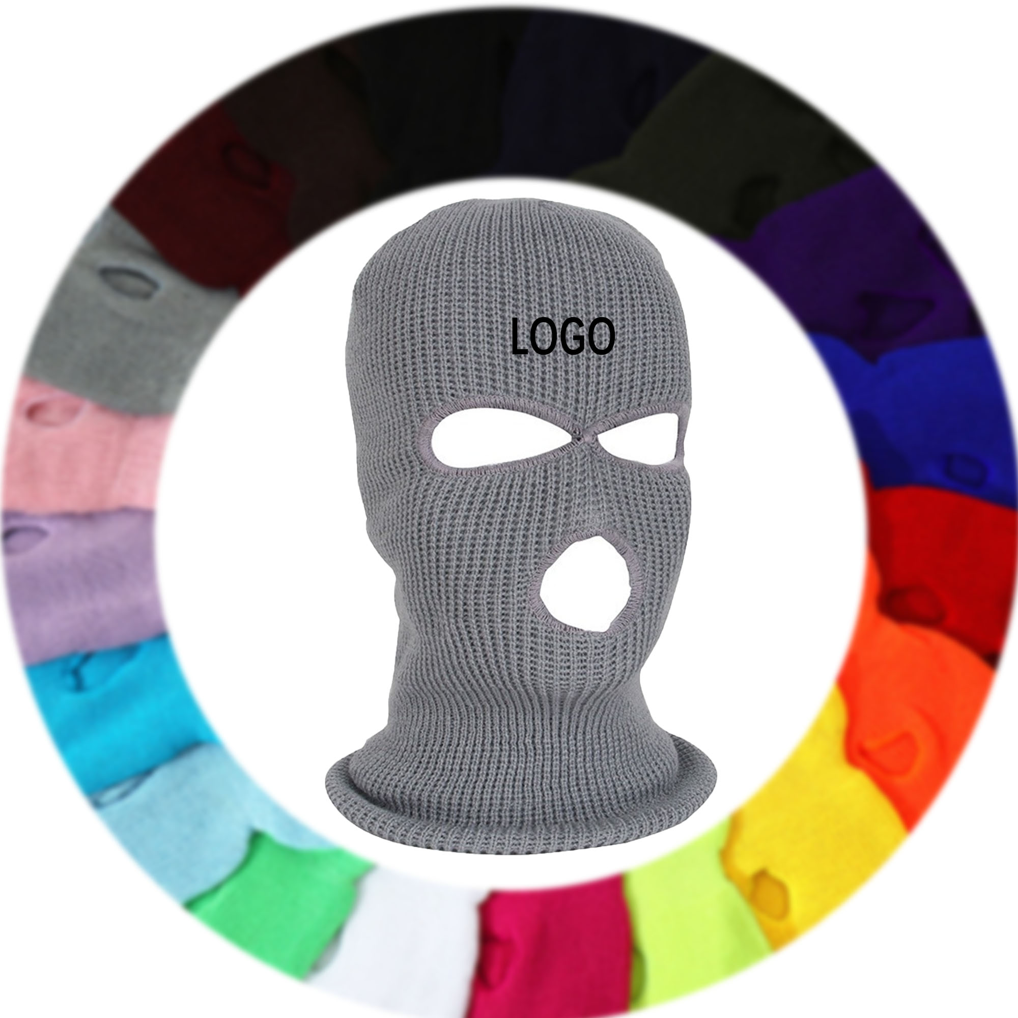 Warm Knitted Ski Mask Full Face Neck Cover Outdoor Hat 4