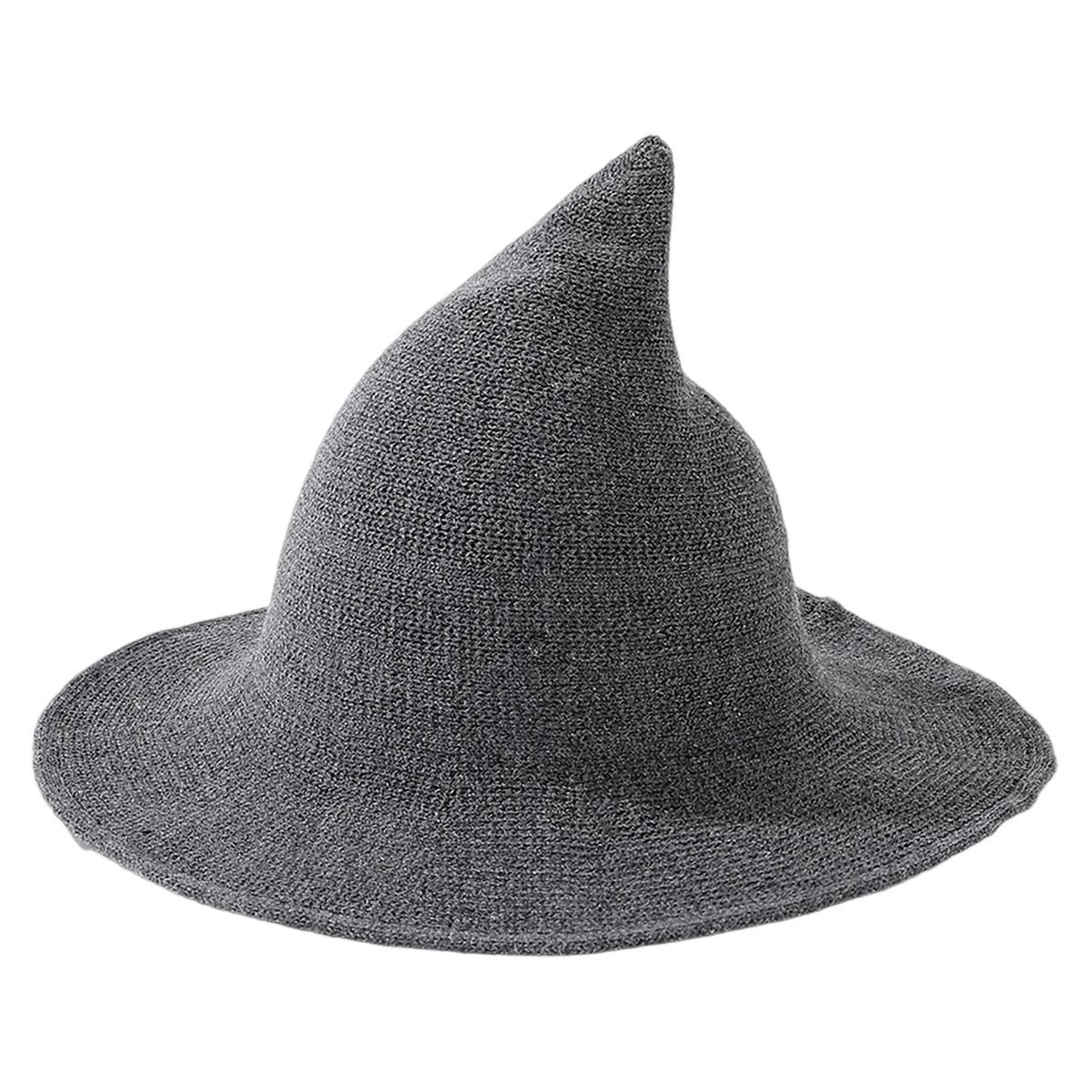 Breathable Knitted Witch Hat for Costumes 13