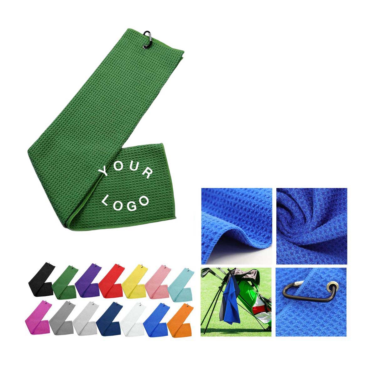 Compact Golf Towel Lightweight and Absorbent 14