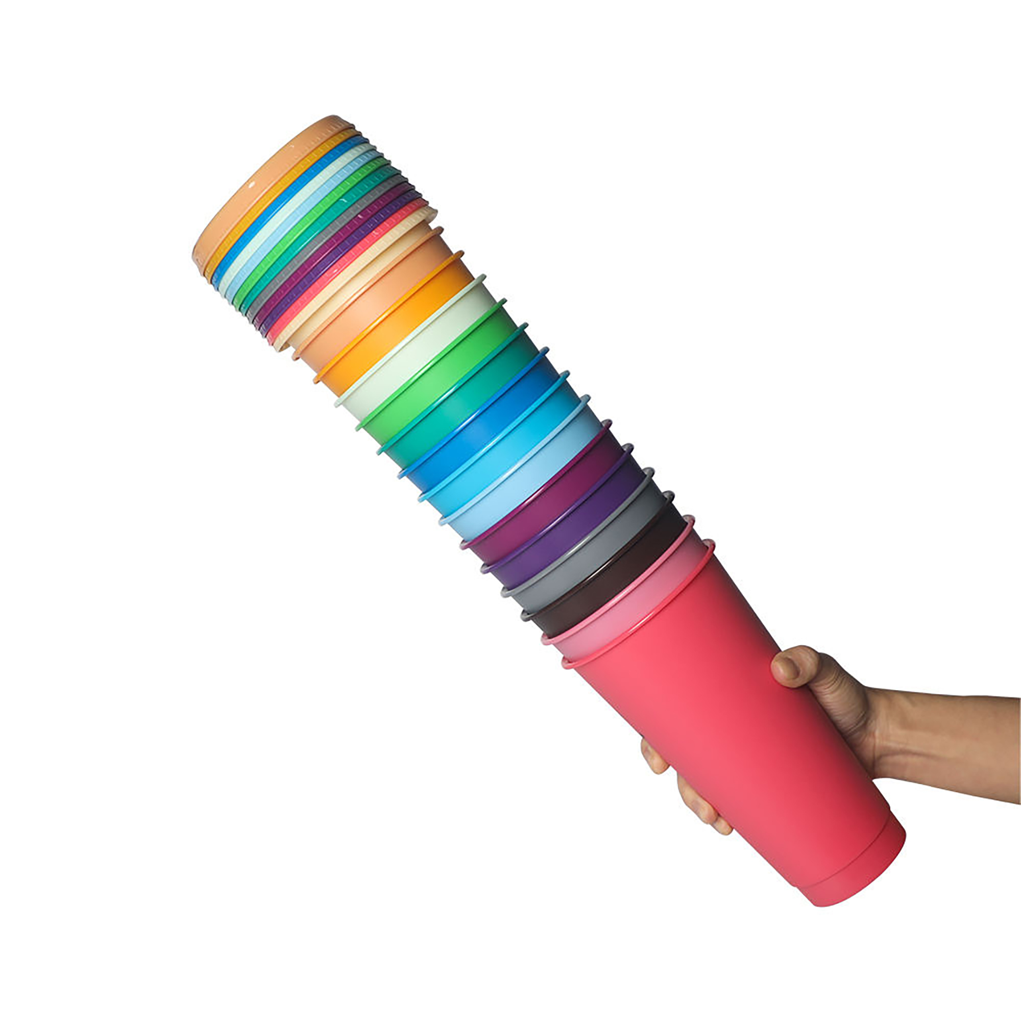 Durable Plastic Straw Stadium Drinking Cup 3