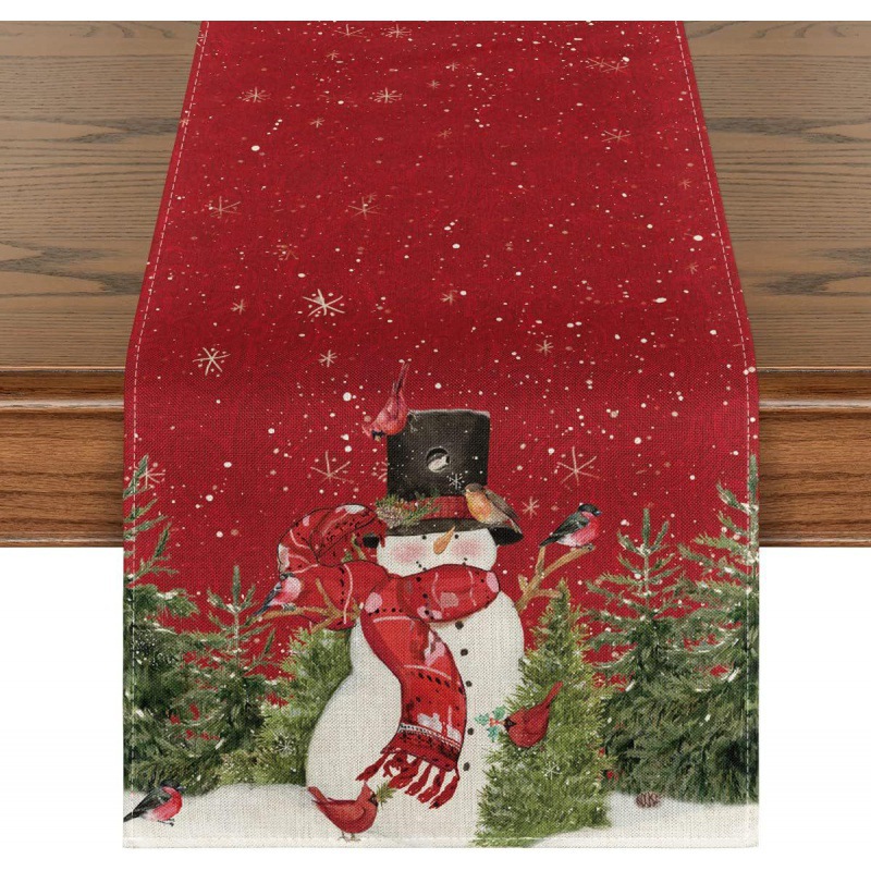 Christmas Trees Merry Xmas Table Runner 6