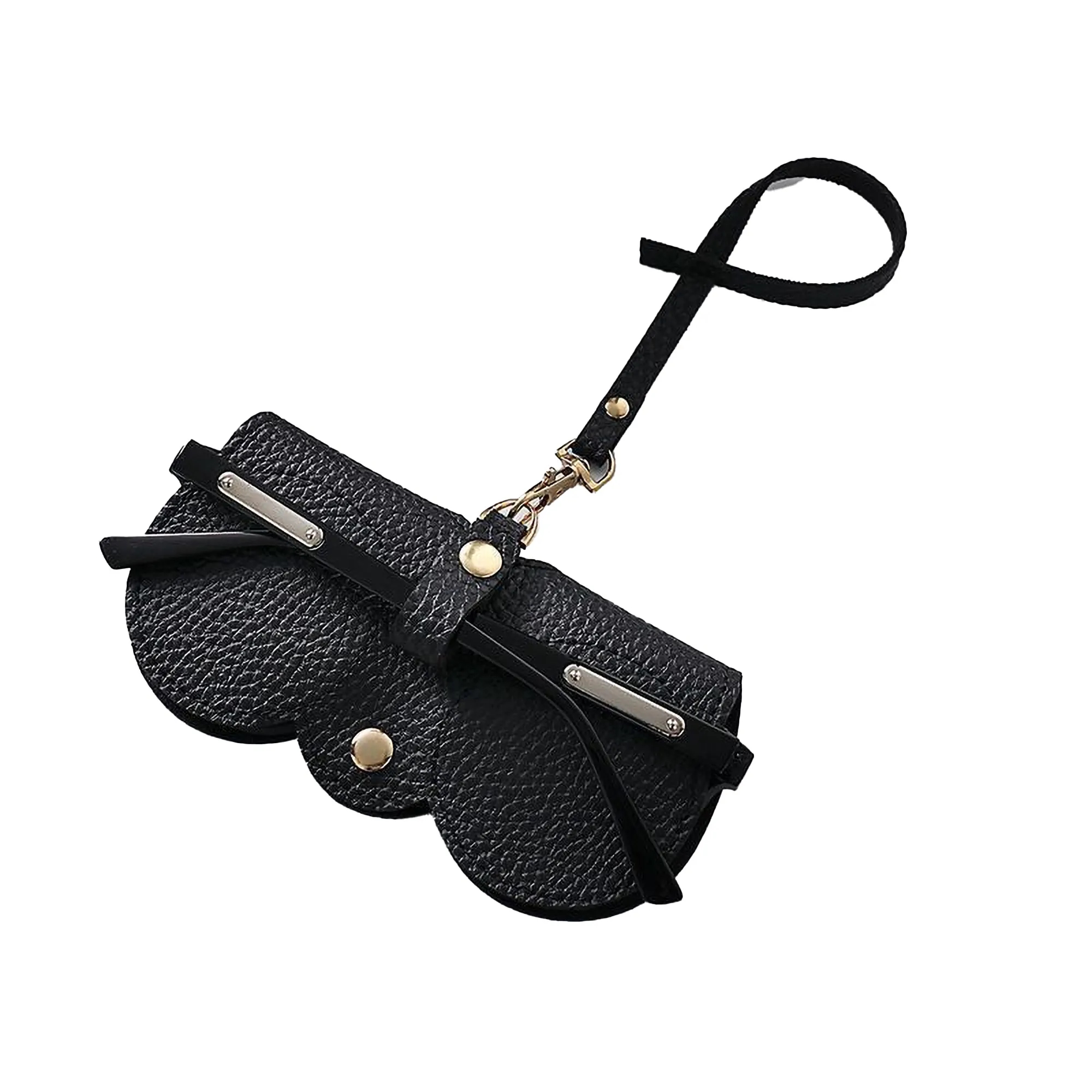 Fashionable Soft Leather Sunglasses Case Portable Pouch Clip 7
