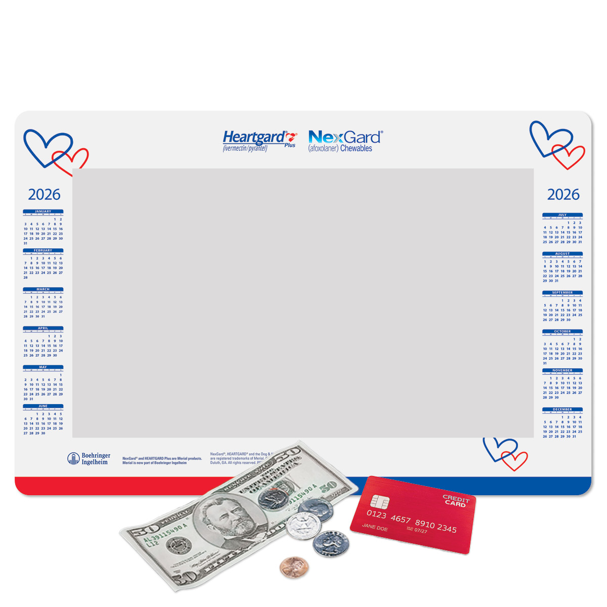 Frame-It Flex Heavy Duty Window Calendar Counter Mat-10"x15"x1/16"