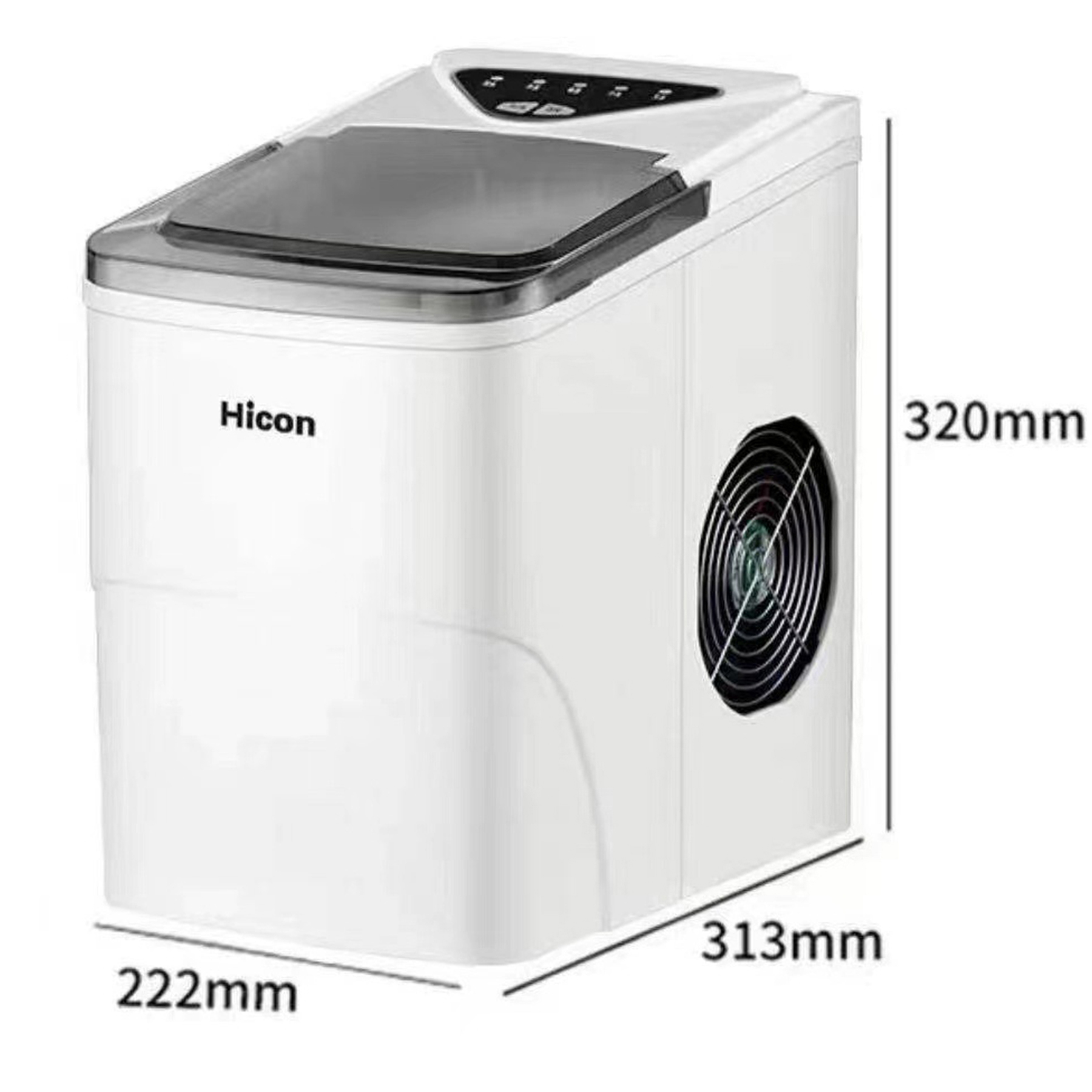 Desk Plastic Automatic Ice Maker Machine 3