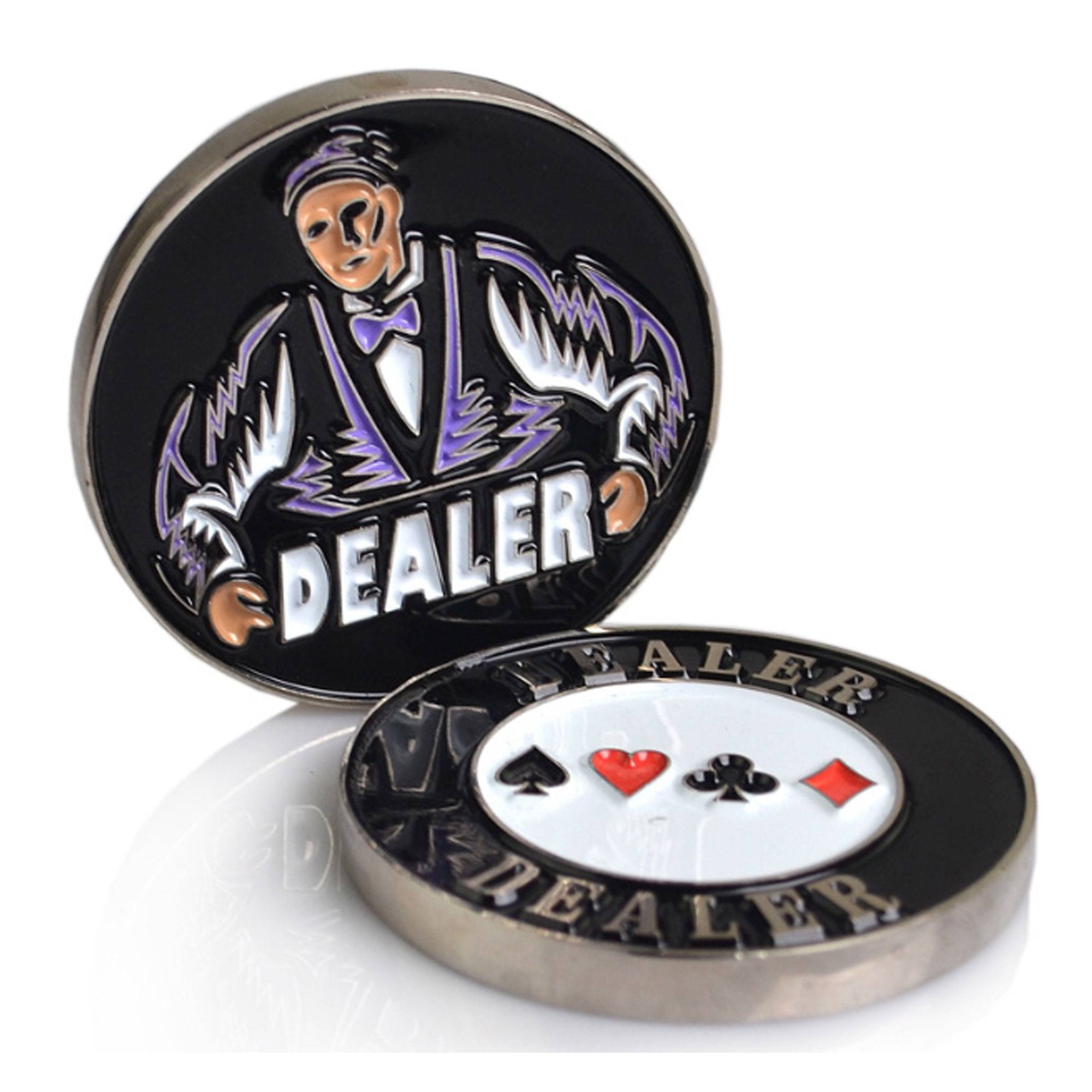 Texas Hold'em Poker Zinc Alloy Dealer Chip 2