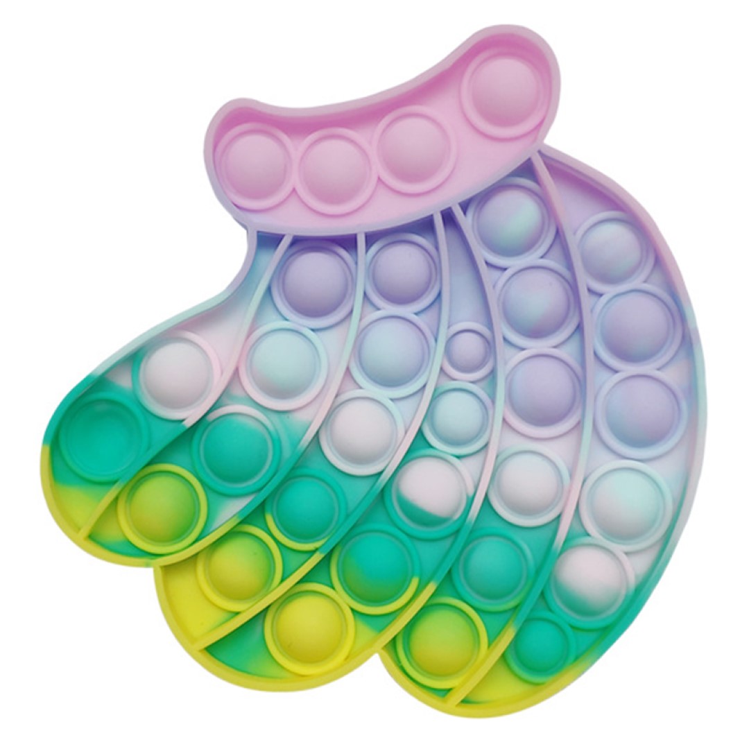 Macaron-colored banana Push Pop Bubble Sensory Fidget Toys 2