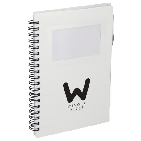FSC® Recycled 5" x 7" Star Spiral Notebook with Pe 231