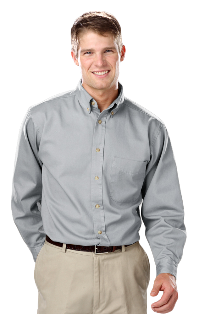 Men's L/S 100% cotton twill Shirt 2