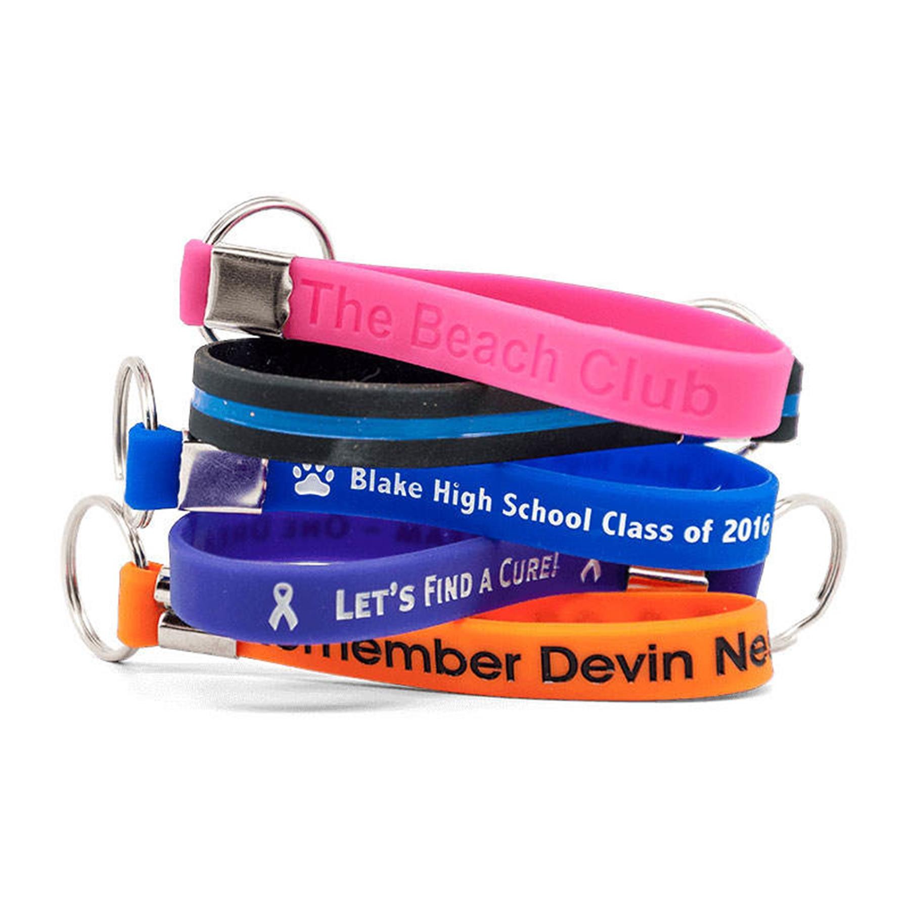 Silicone Wristband Keychain 8