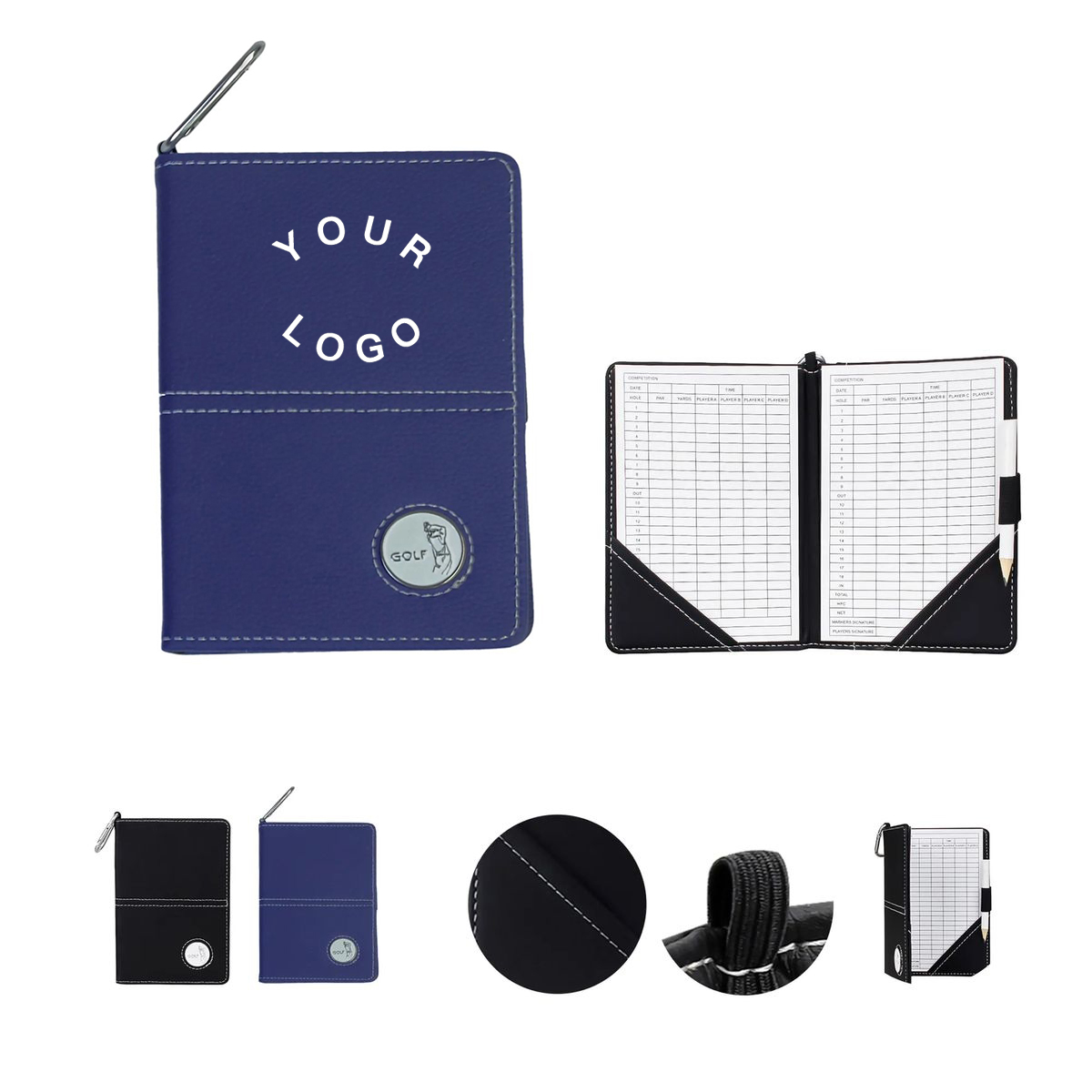 Portable Golf Score Wallet for Game Tracking 4