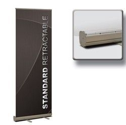 Standard Retractable Kit, Vinyl Retractable Banner Stand, 33" x 80" 2
