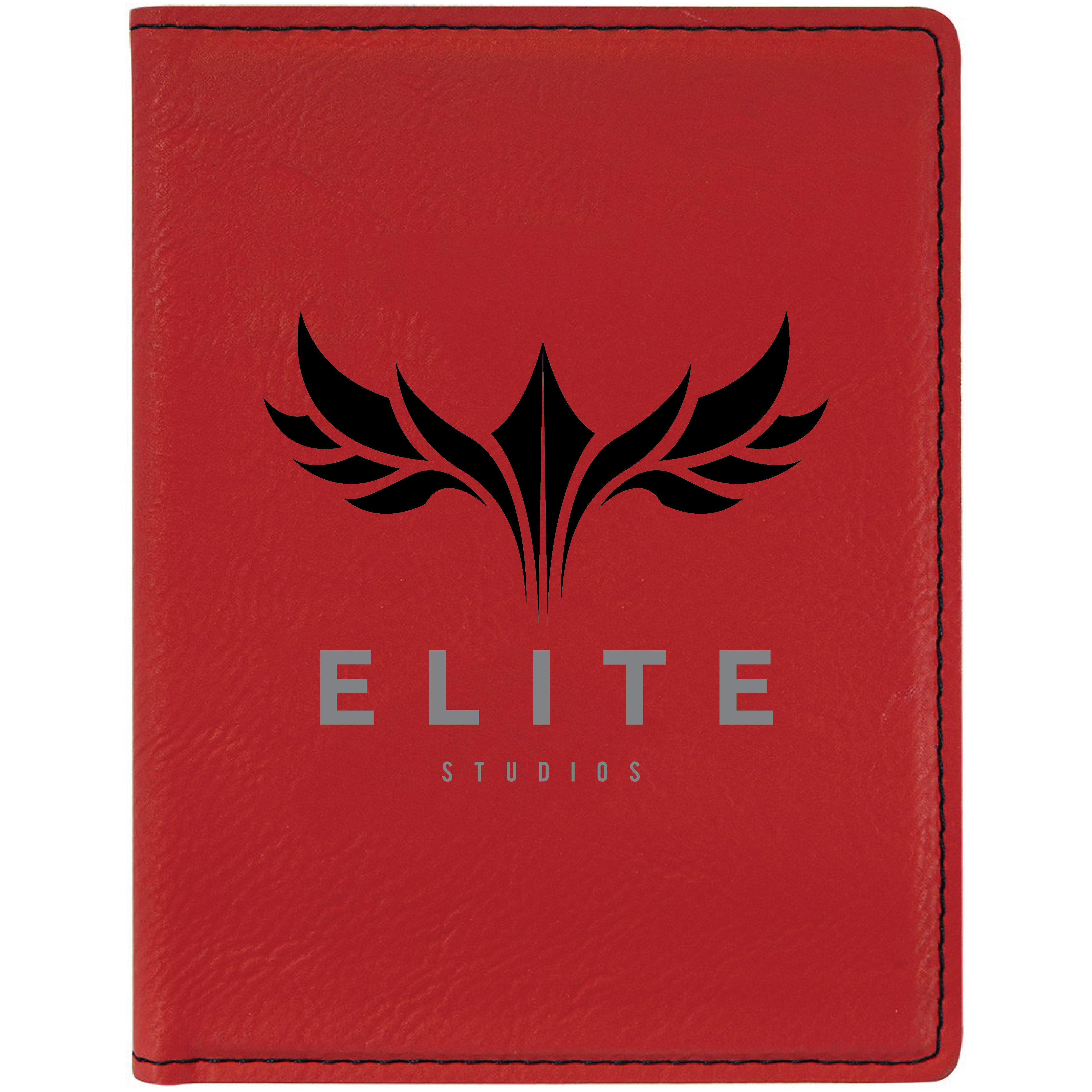 Red Leatherette Passport Holder