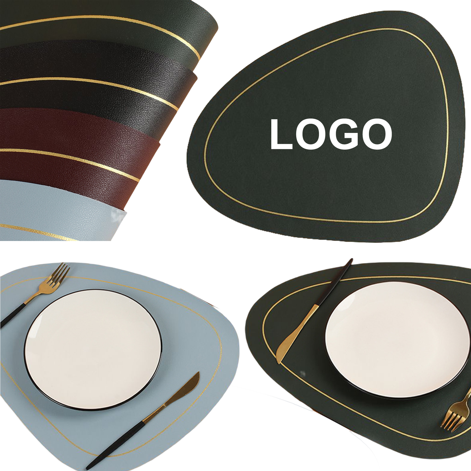 Drop-shaped Western Food Mat 1