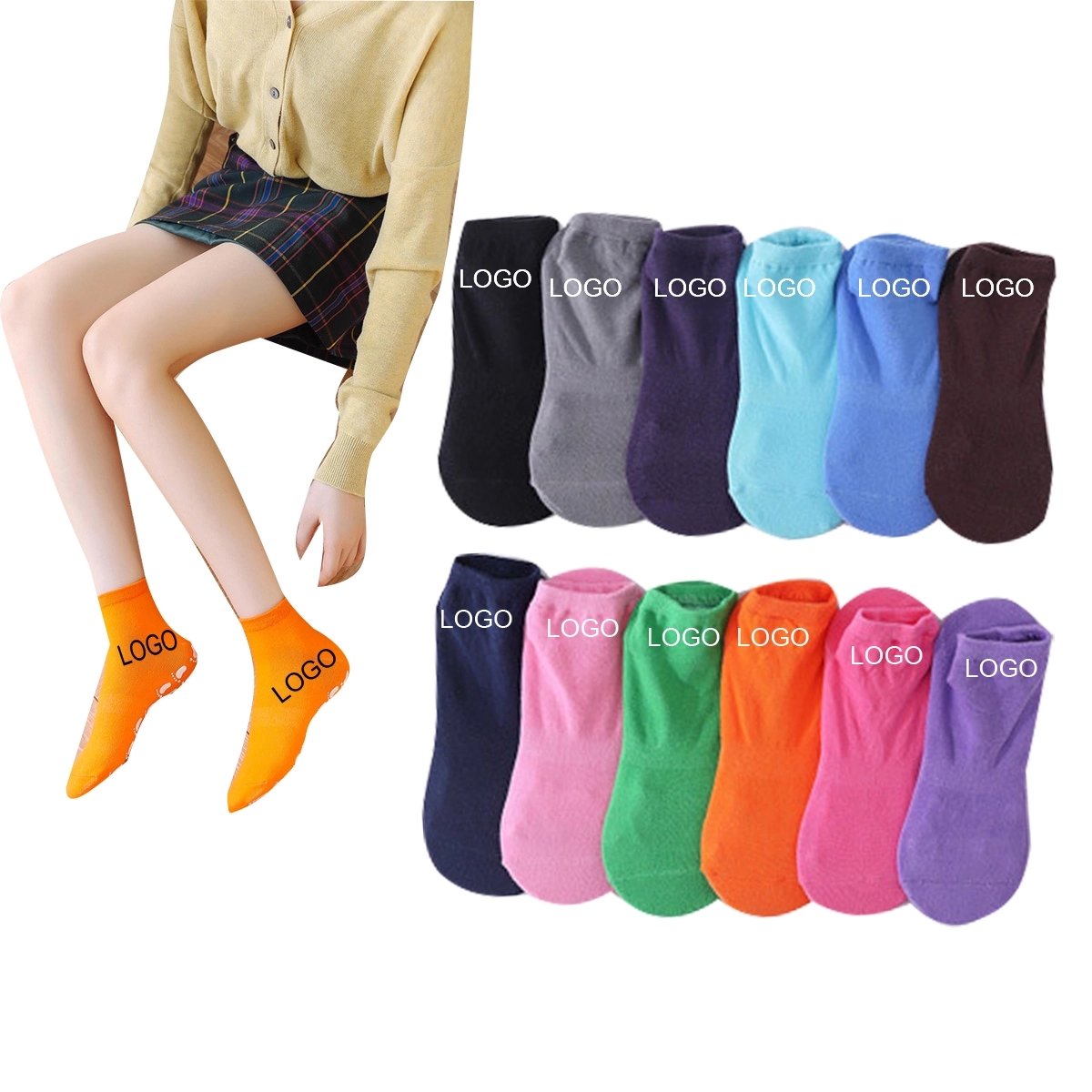 No Skid Socks Non-slip 4