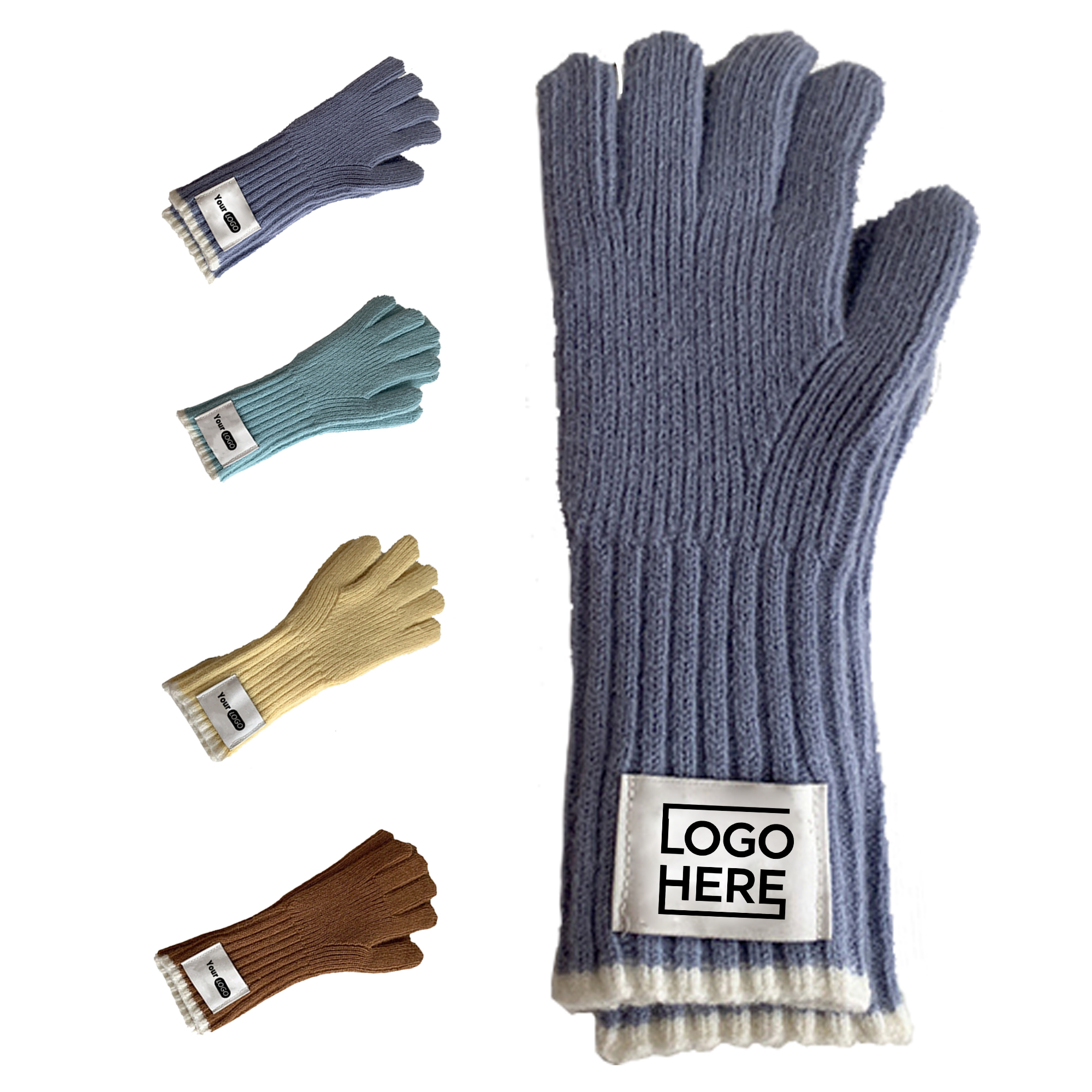 Customized Warm Sports Knitted Gloves 1