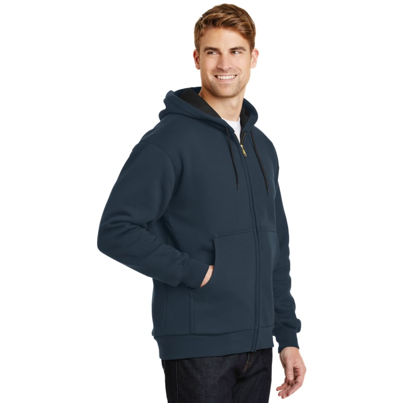 CornerStone - Heavyweight Full-Zip Hooded Sweatshirt With Thermal Lining. 2