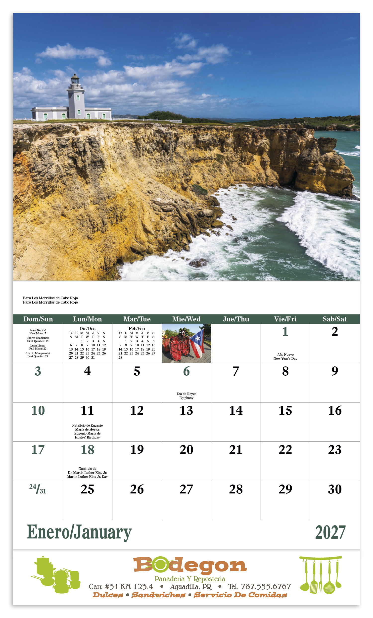 Good Value™ Puerto Rico - Stapled Calendar 25