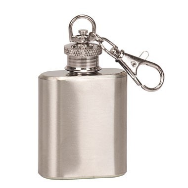 1oz Stainless Steel Flask Key Chain 1