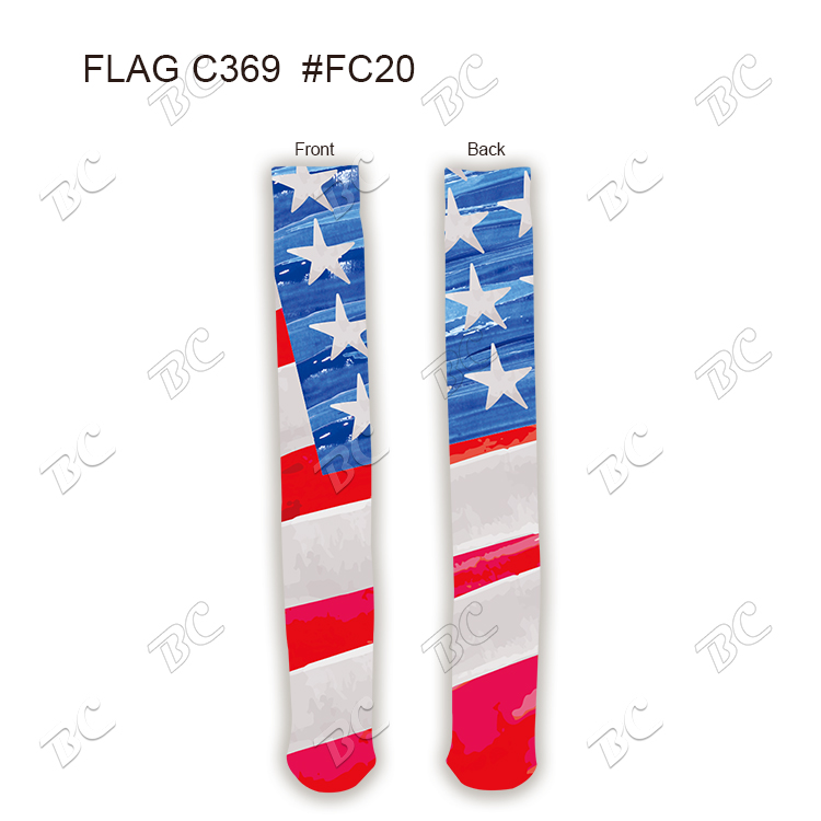 Flag Design 24" Knee High Tube Socks 7