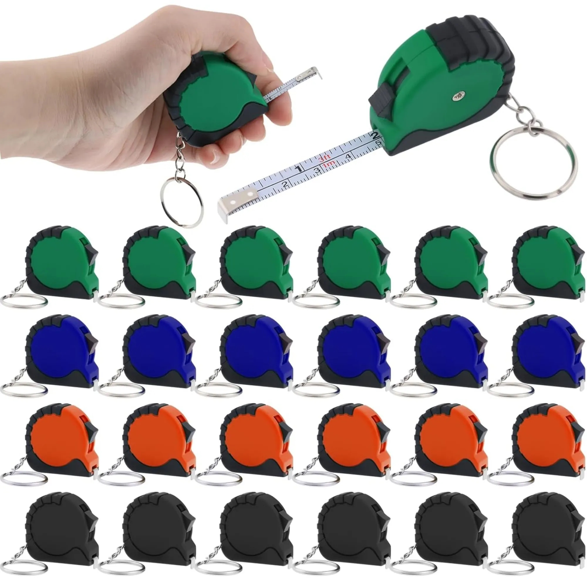 Small Tape Measure Keychain Set 8
