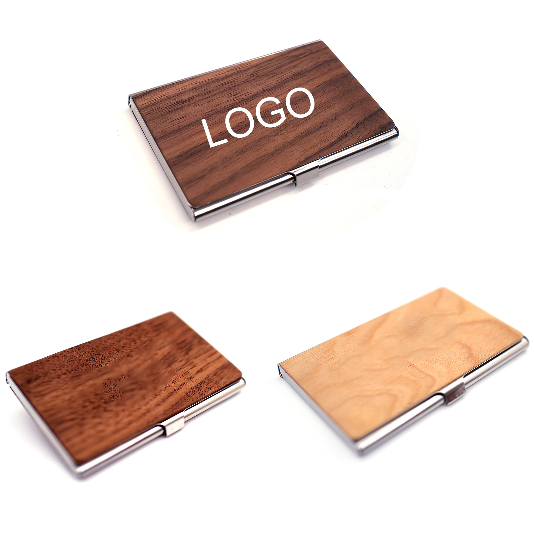 Wooden Shell Business Card Box 2