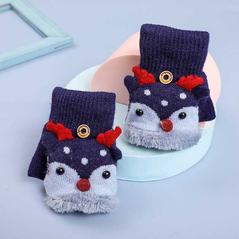 Children's Outdoor Flip-Top Warm Gloves 7