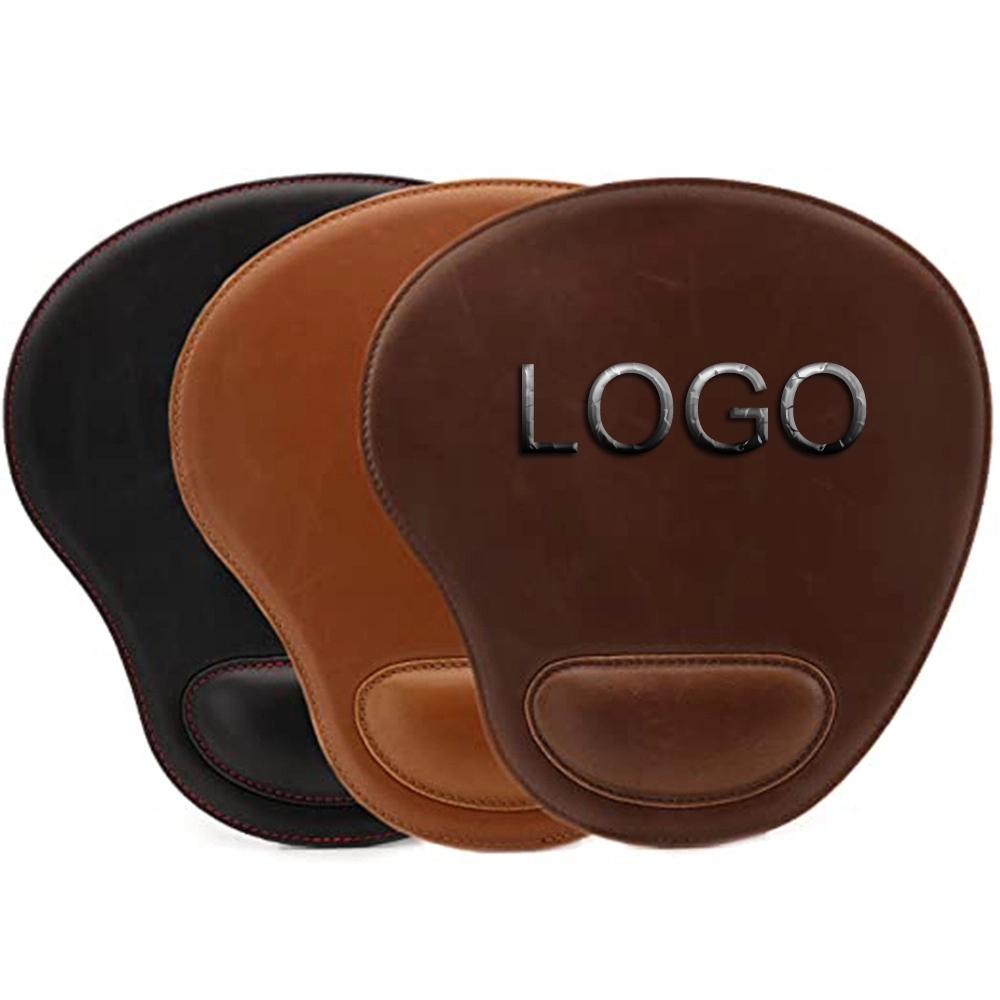 PU Leather Mouse Pad with Wrist Support 2