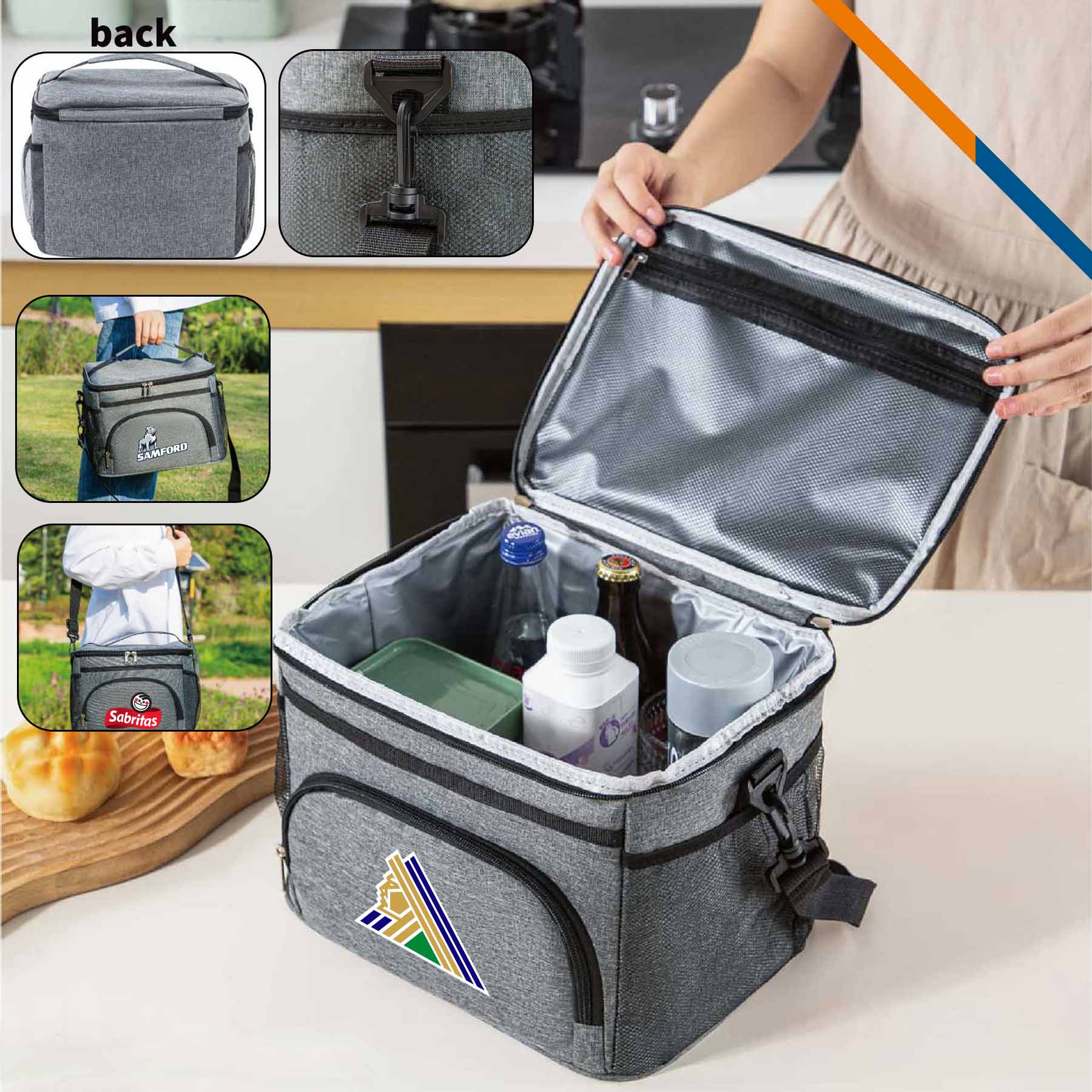 Zimint PEVA Crossbody Insulated Cooler Bag 3