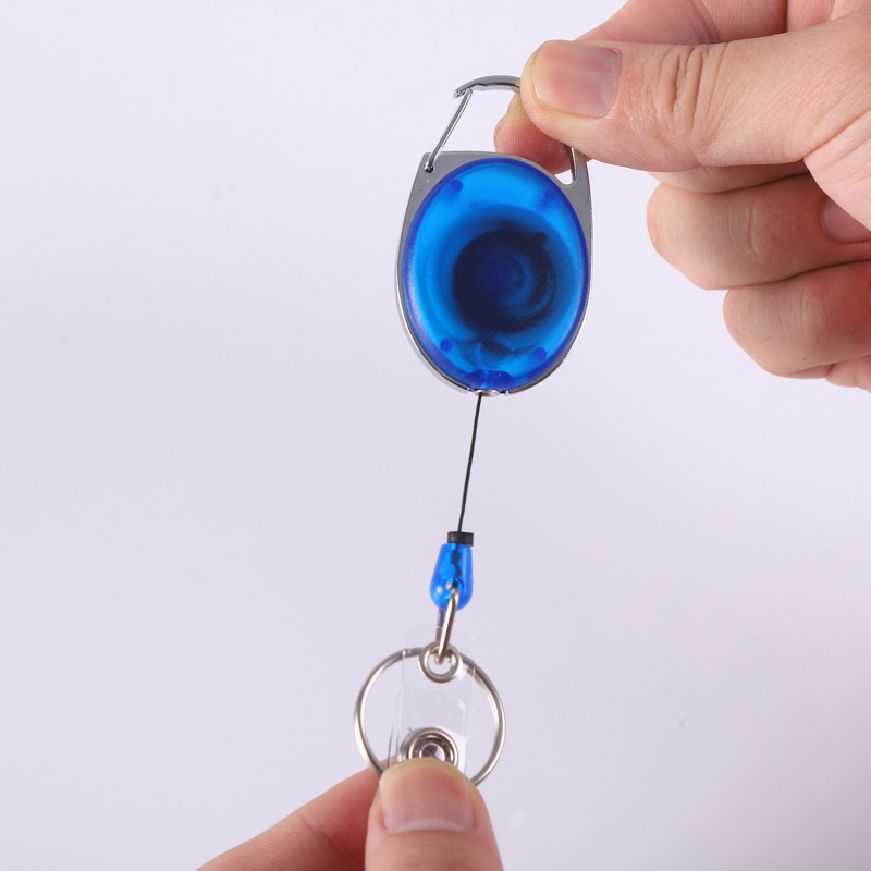 Retractable Badge Reel with Claw Clasp and Clip for Id Card Holders 3