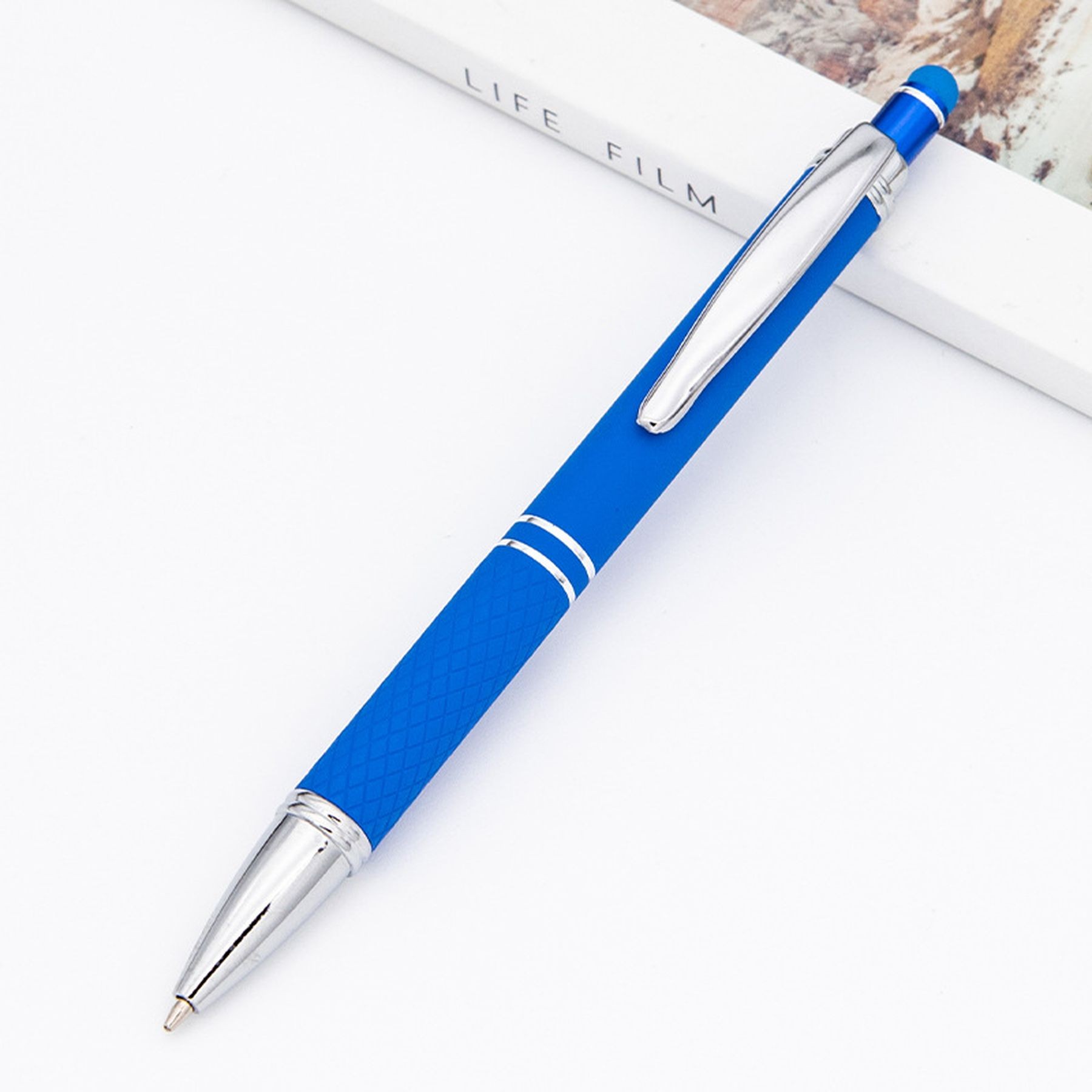 Soft Touch Diamond Stylus Pen With Rose Gold Trim 4