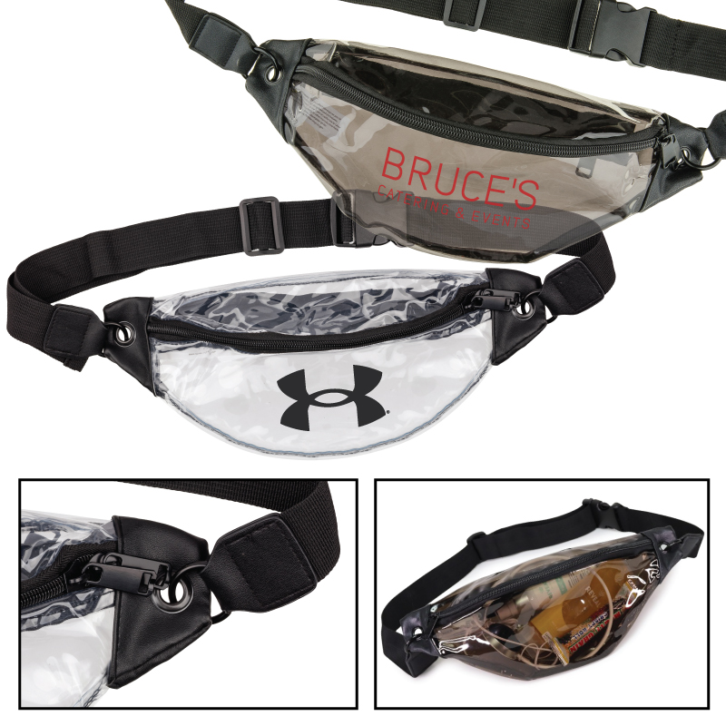 Transparent Zippered Fanny Pack 1