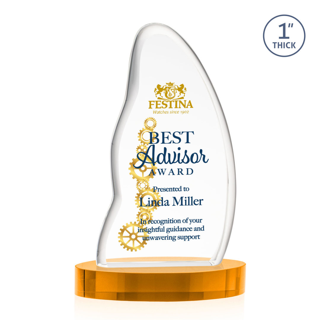 Beauford VividPrint™ Award on Base - Amber 2