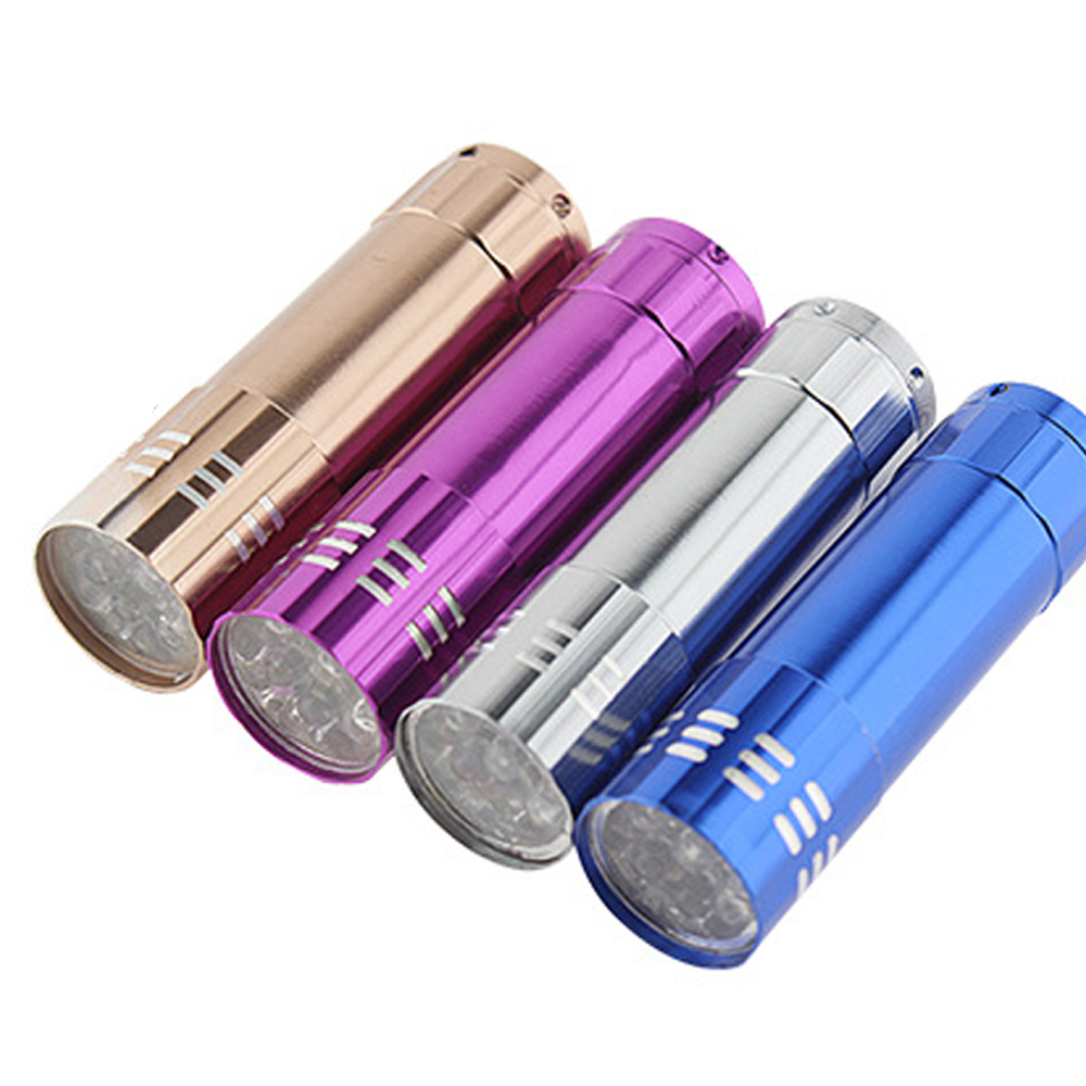 Mini nine-light LED flashlight electric torch 3