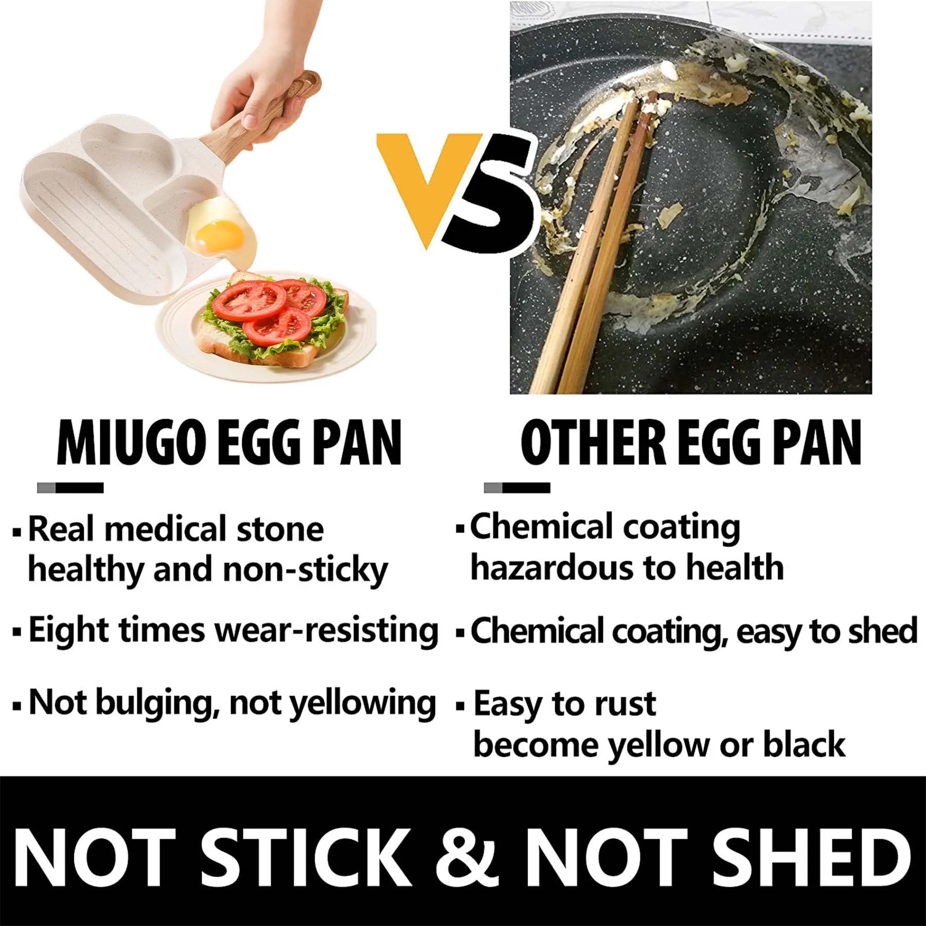 20MOQ 3 Section Medical Stone Grill Pan 4