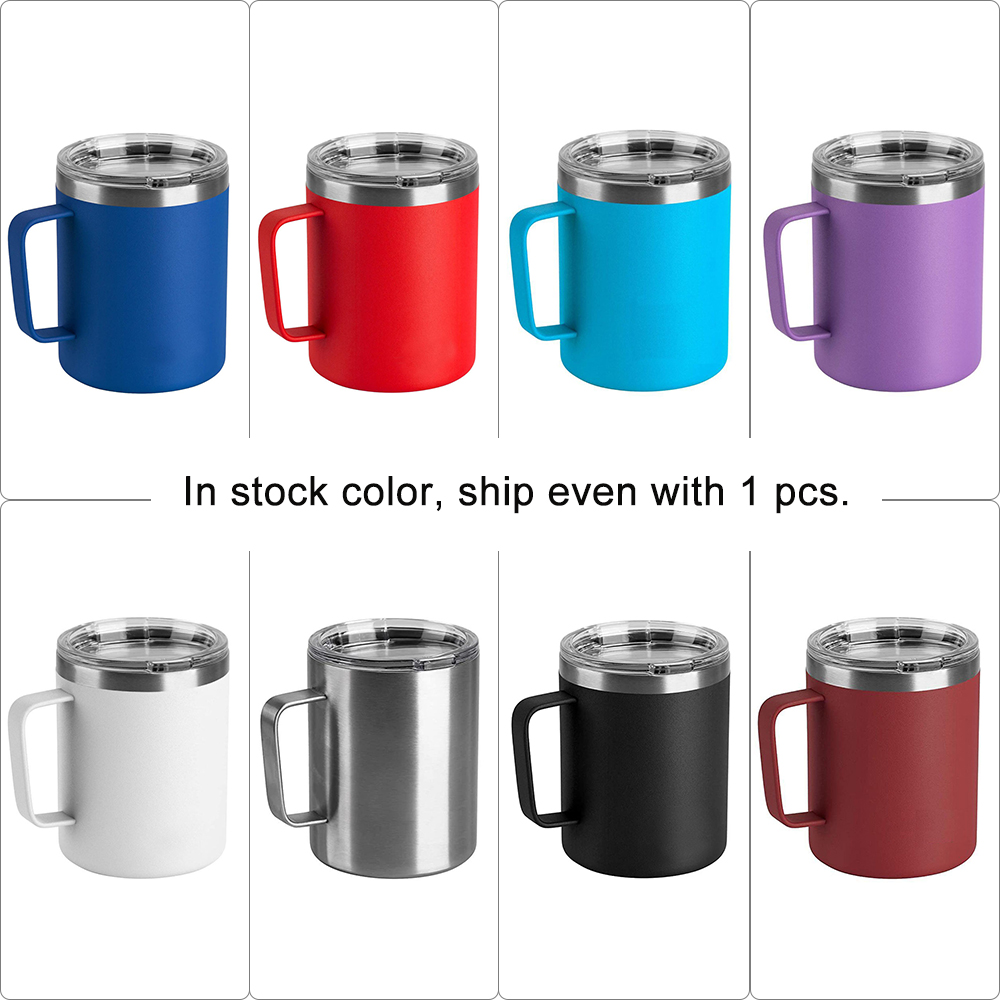 Endura 14oz Double Wall Mug with SS Outer, Plastic Liner and Handle with Ringneck 33