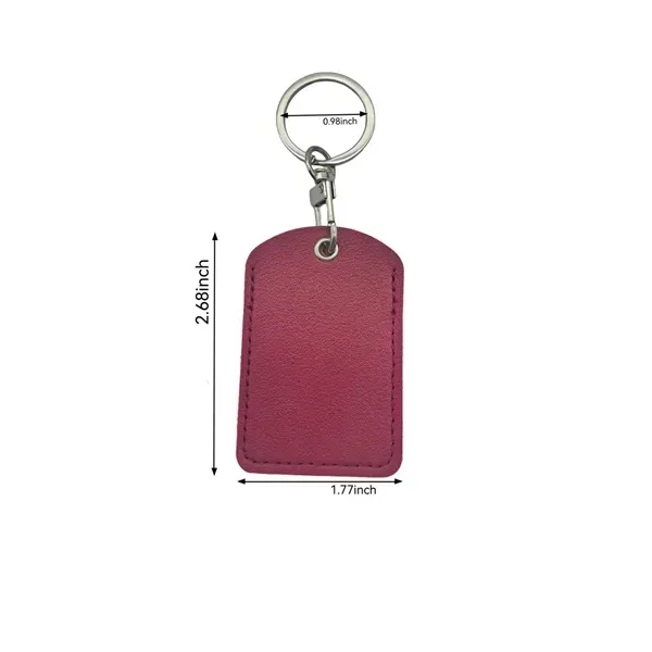 Engraved PU Leather Keychain 5