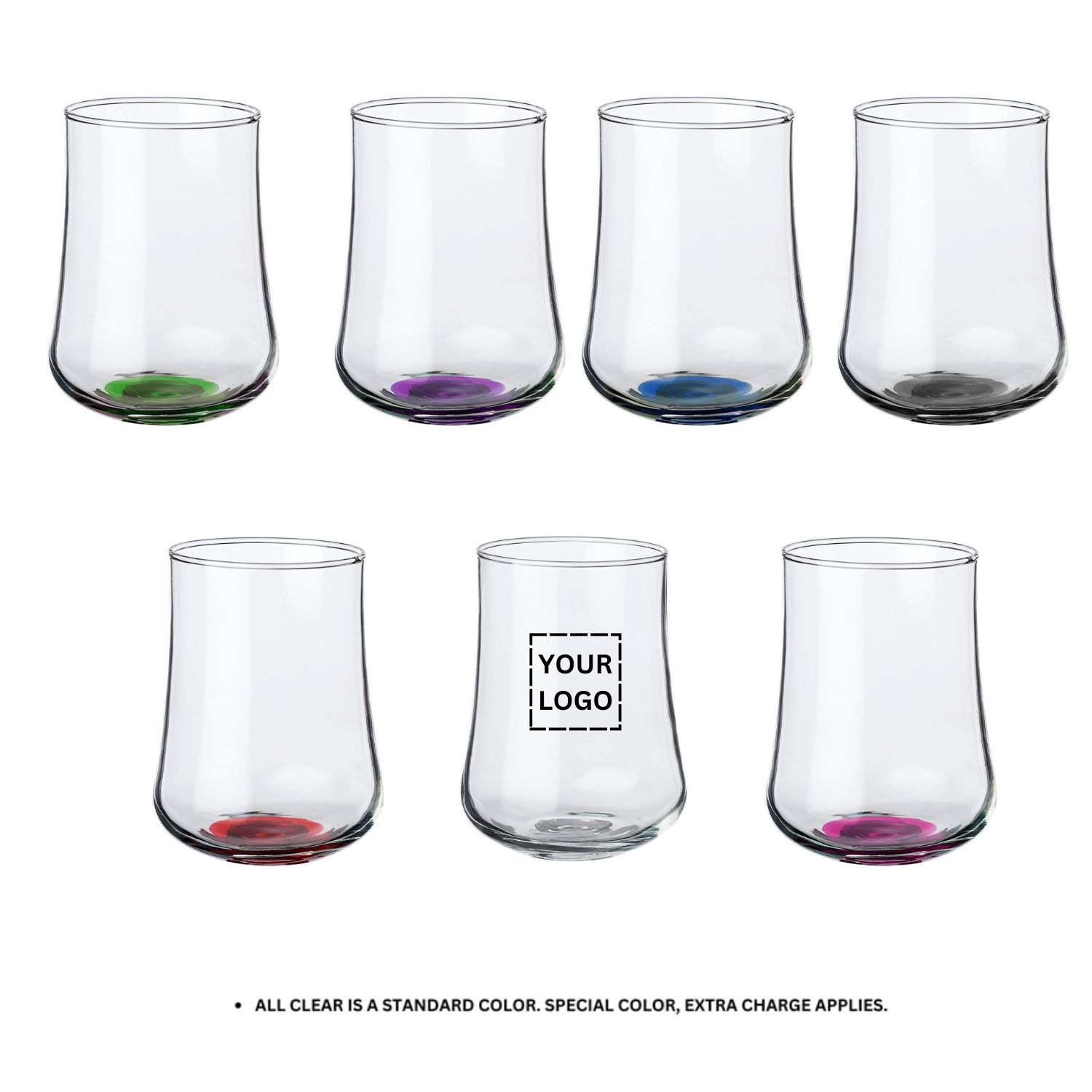 Elegant Rose Bud Stemless Glass, 15.5 oz. 4