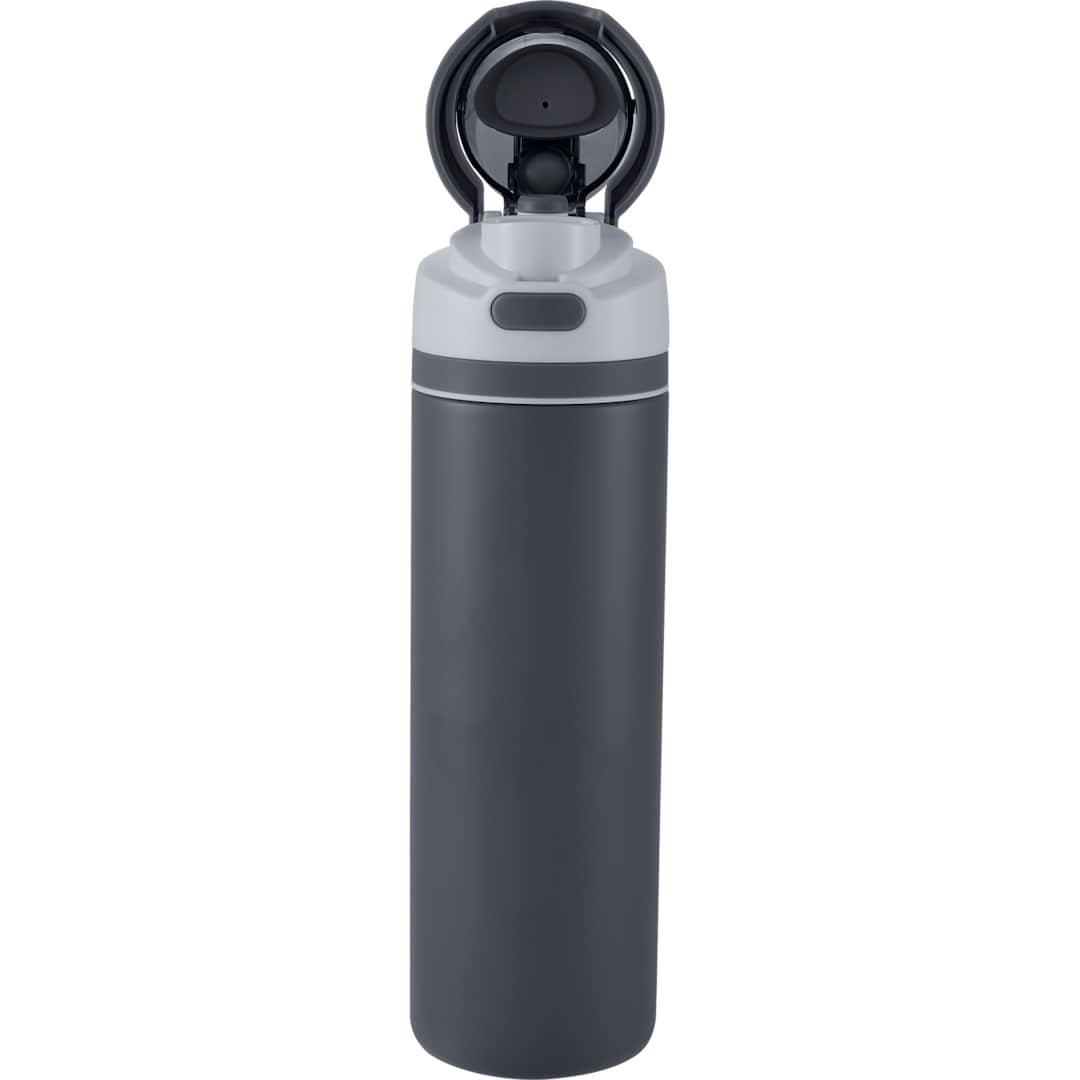 Elvin 28oz Recycled Stainless Flip Straw Bottle, custom water bottle with logo imprint 126