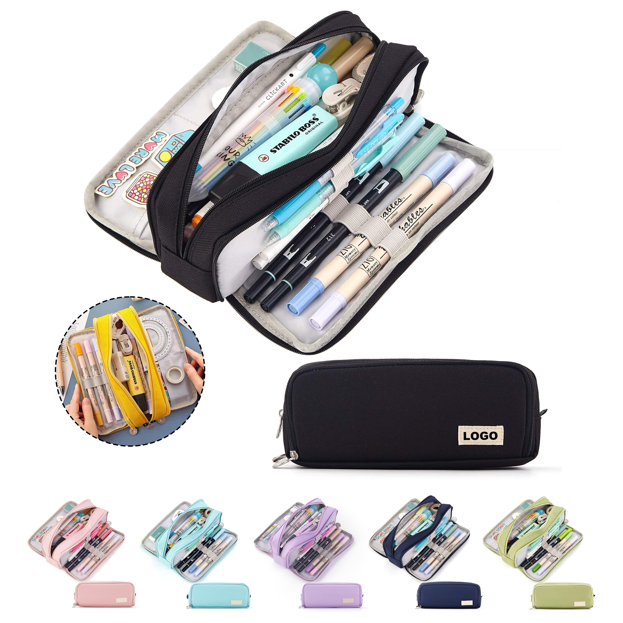 Big Capacity Pencil Pouch Pen Bag 2
